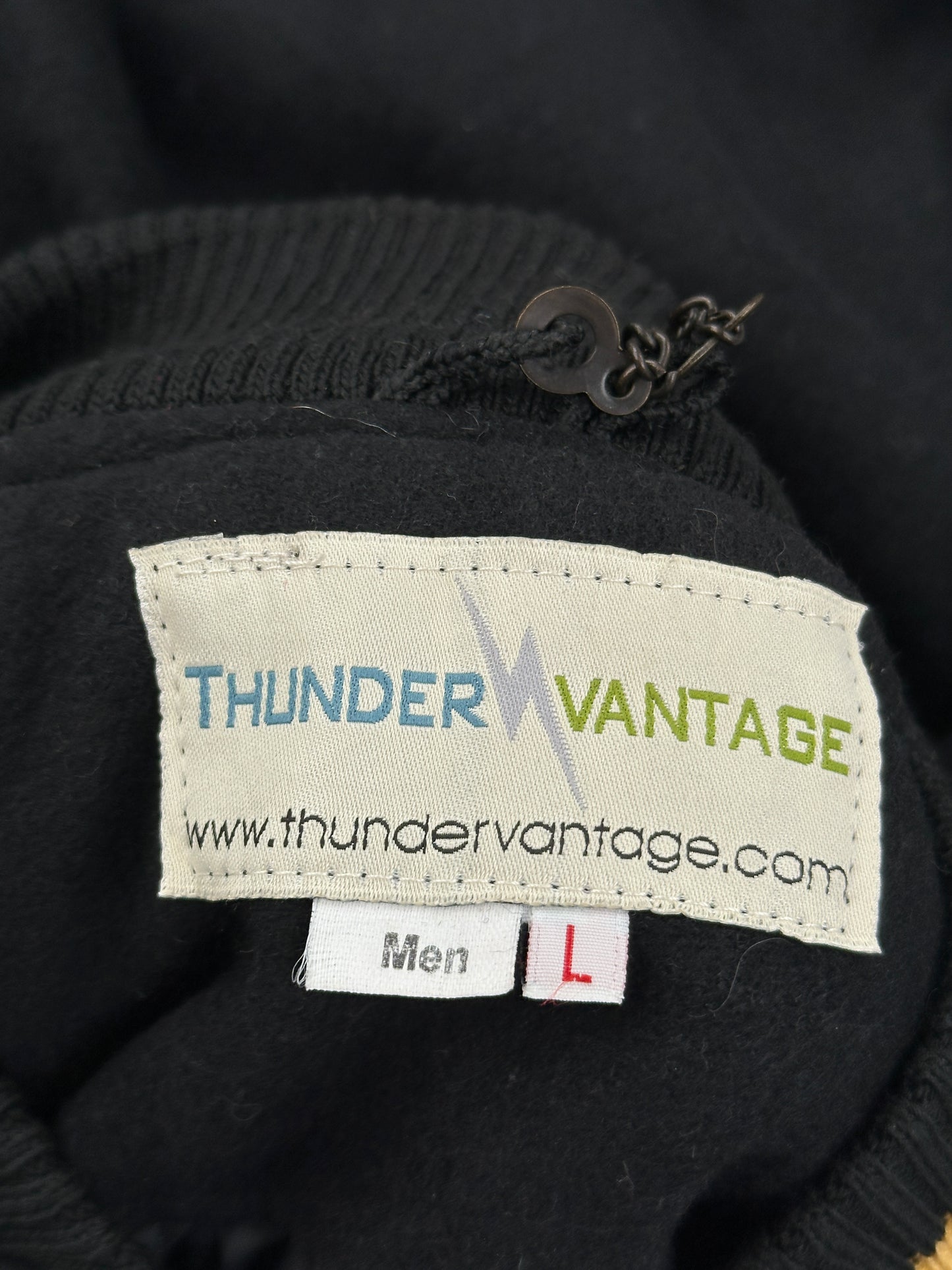 Thunder Vantage Black Varsity Jacket Thunder Vantage Black Varsity Jacket