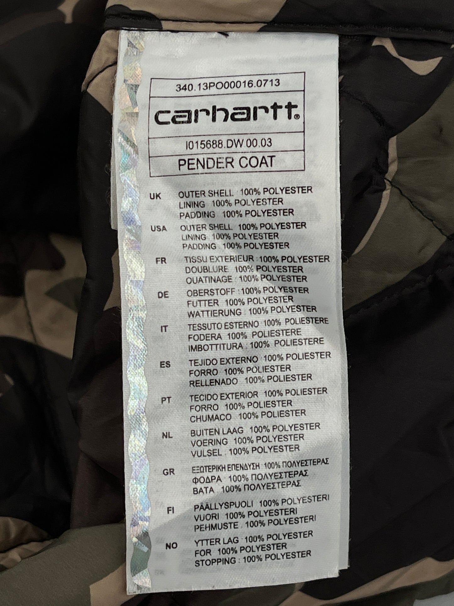 Carhartt WIP Duck Detroit Camo Jacket Carhartt WIP Duck Detroit Camo Jacket