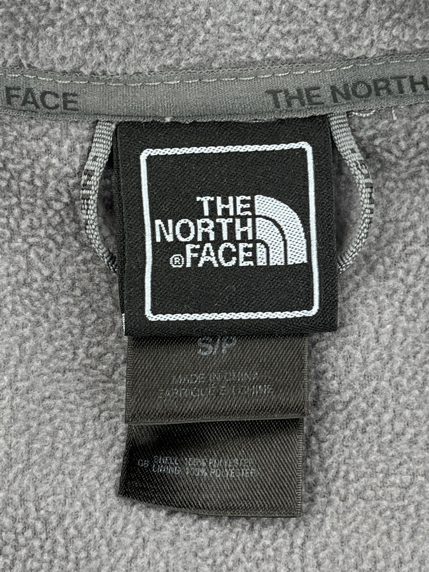 Gray The North Face full-zip Fleece Jacket. Gray The North Face full-zip Fleece Jacket.