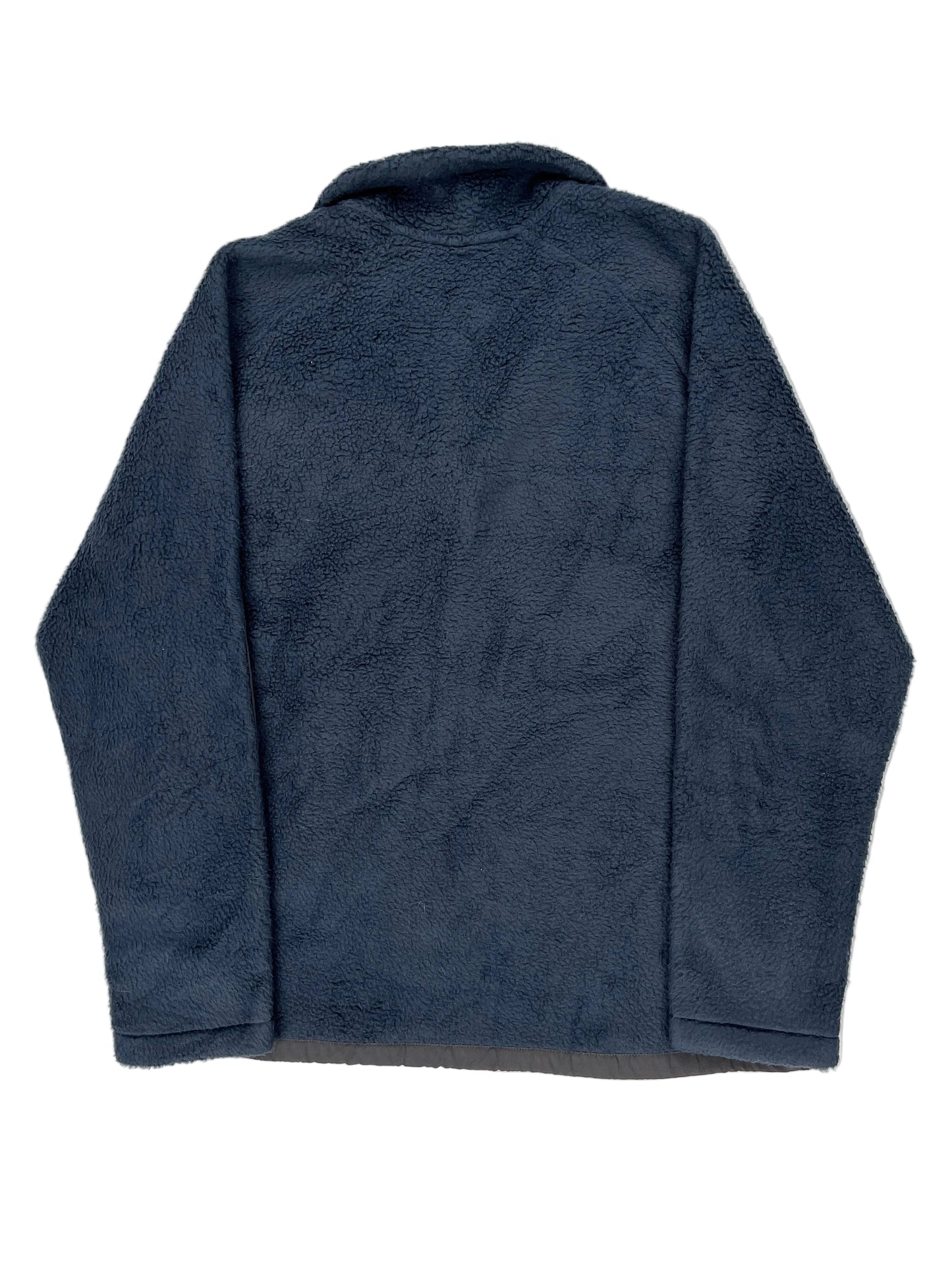 Blue fleece jacket on a white background Blue fleece jacket on a white background
