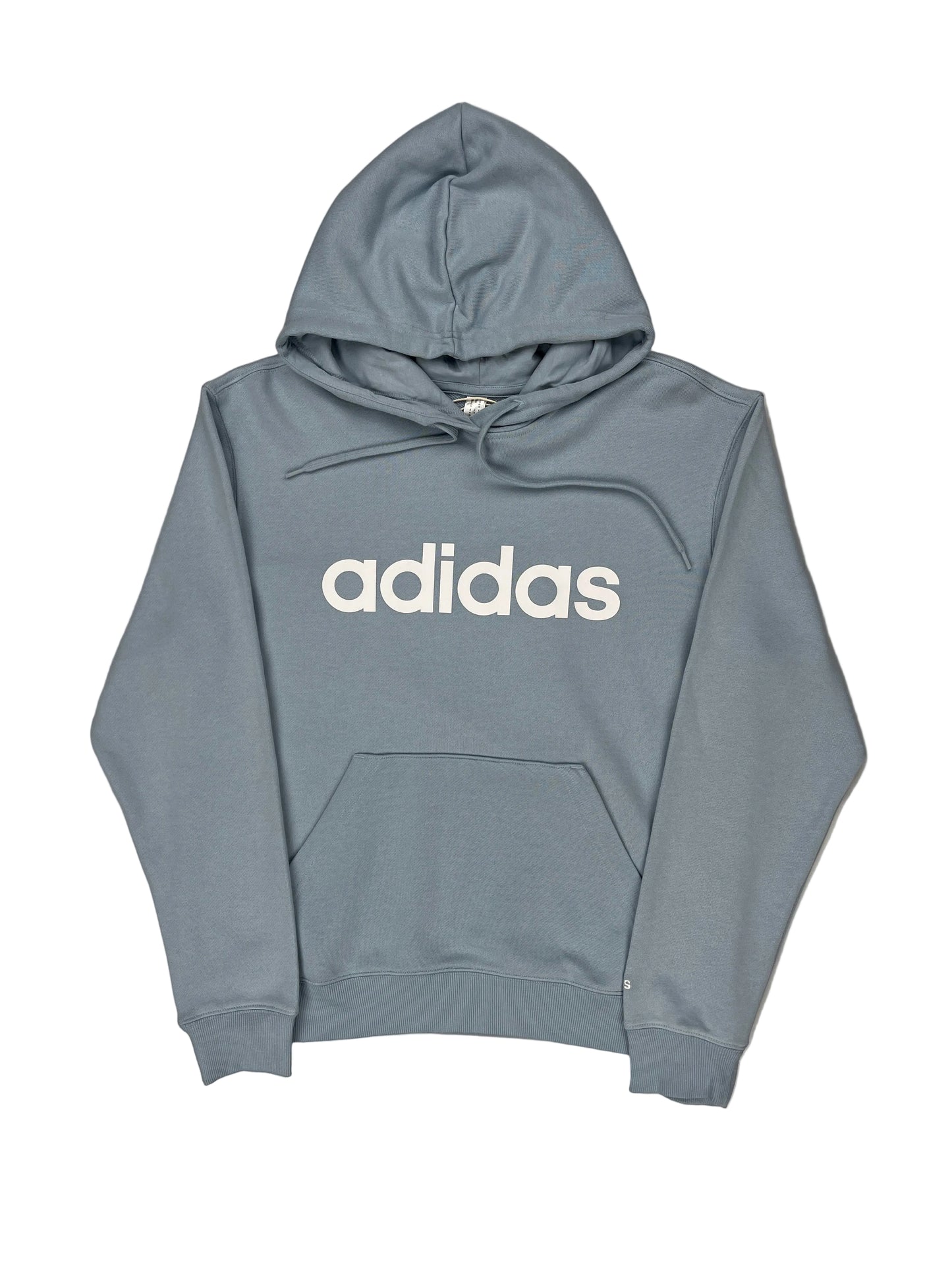Gray Adidas hoodie on a white surface Gray Adidas hoodie on a white surface