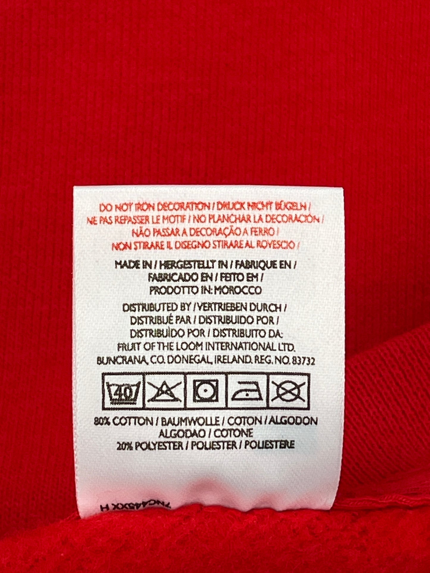 Fruit Of The Loom Red Plain Sweatshirt Fruit Of The Loom Red Plain Sweatshirt