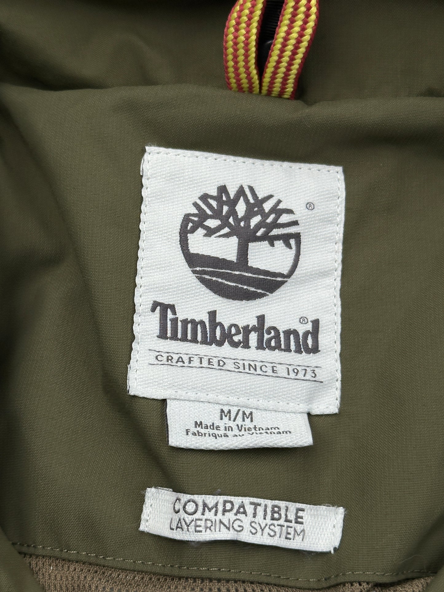Timberland Men's Hooded Olive Green Jacket Timberland Men's Hooded Olive Green Jacket