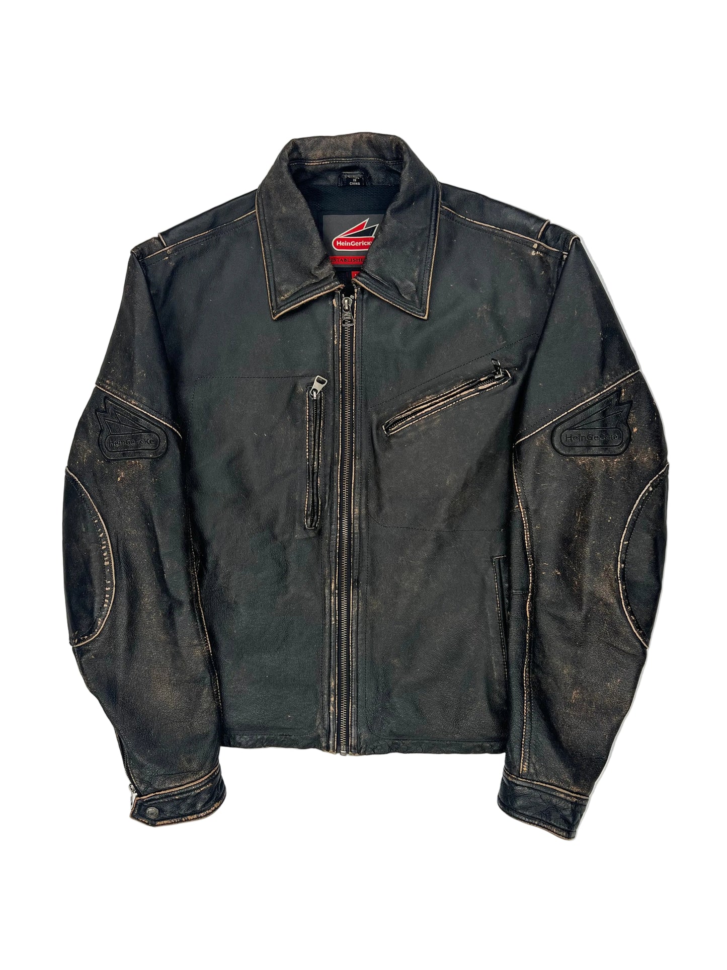 Dark denim jacket on a white background Dark denim jacket on a white background