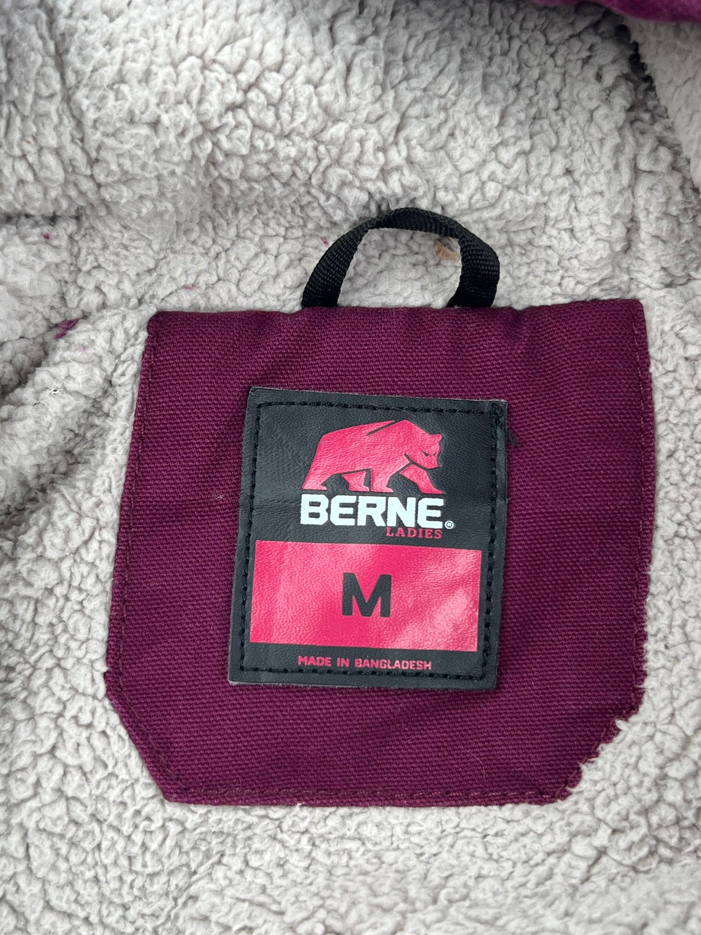 Berne Women's Sherpa-Lined Softstone Duck Hooded Jacket Berne Women's Sherpa-Lined Softstone Duck Hooded Jacket