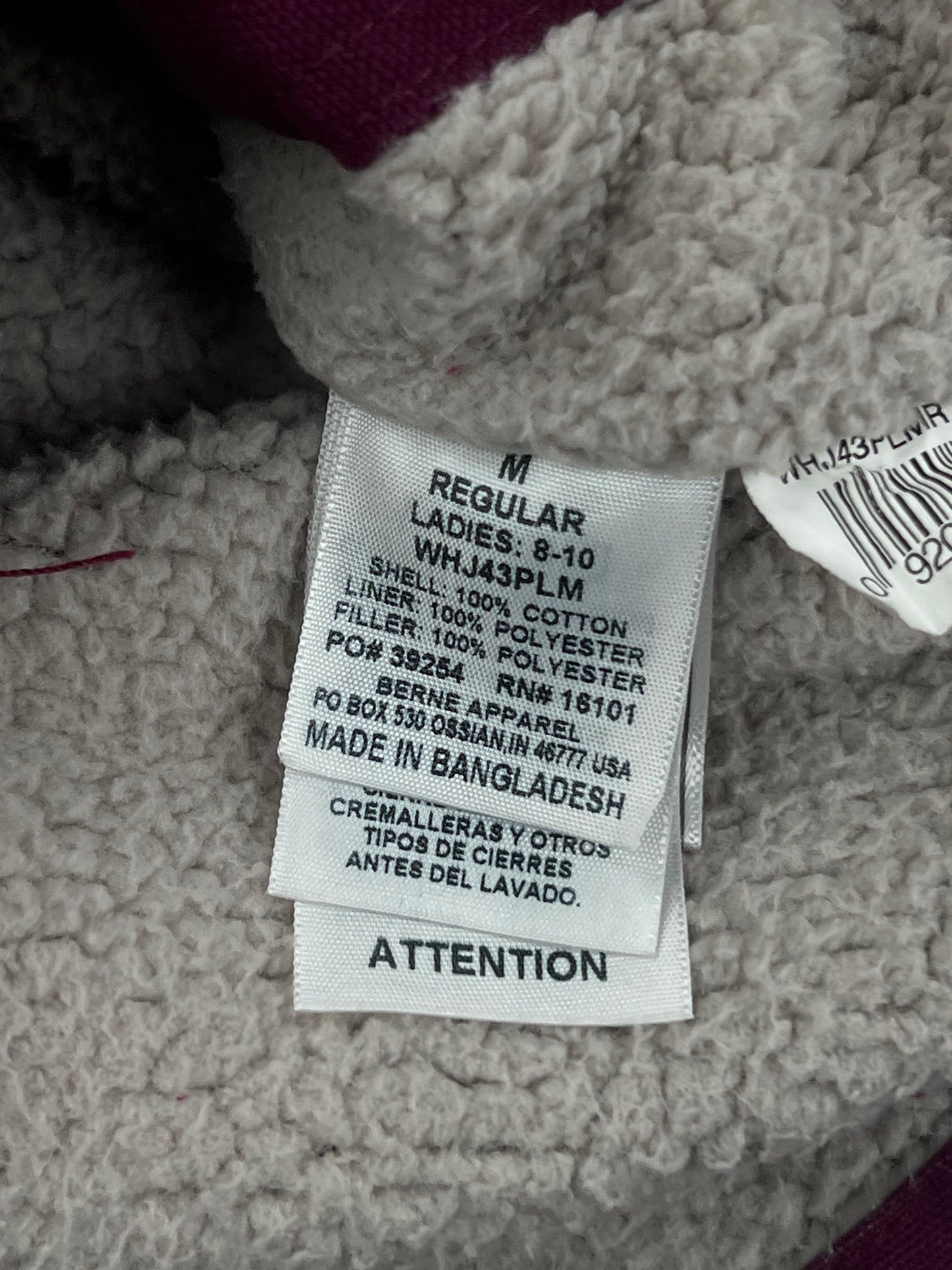 Berne Women's Sherpa-Lined Softstone Duck Hooded Jacket Berne Women's Sherpa-Lined Softstone Duck Hooded Jacket