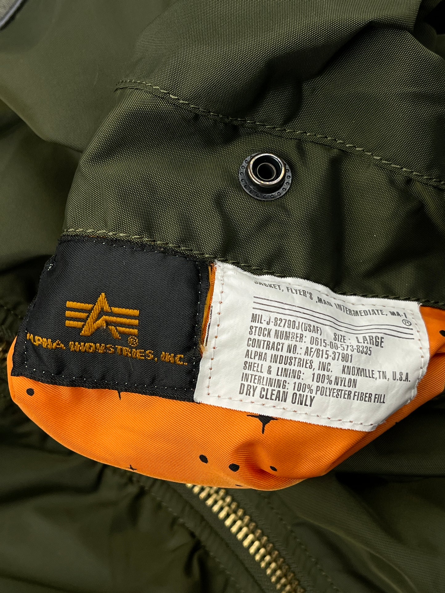 Alpha Industries MA-1 VF NASA Bomber Jacket Alpha Industries MA-1 VF NASA Bomber Jacket