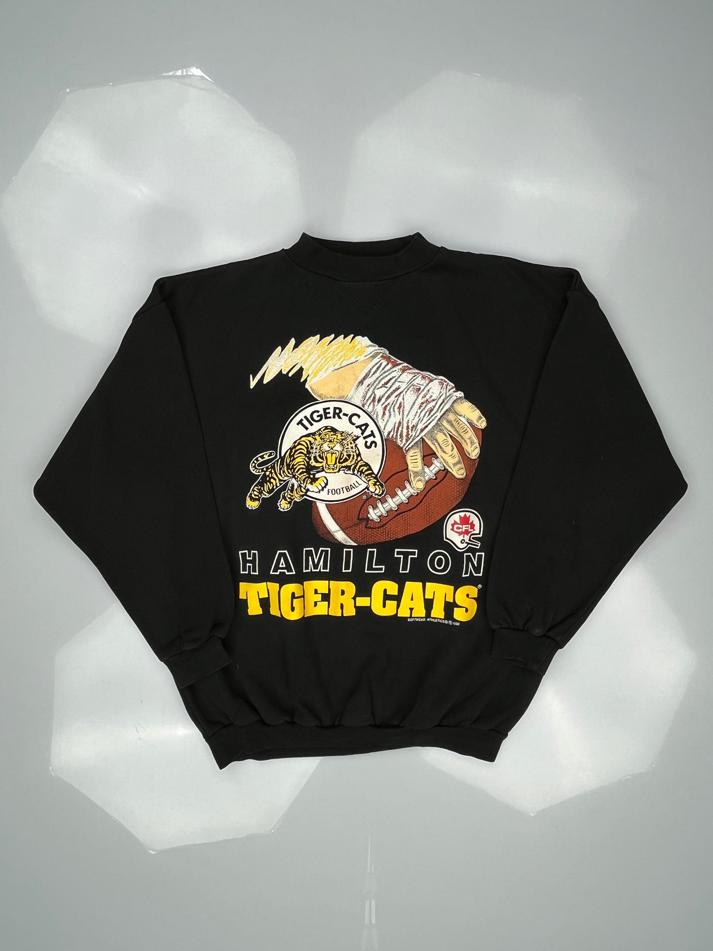 Black Hamilton Tiger-Cats Football Sweatshirt Black Hamilton Tiger-Cats Football Sweatshirt