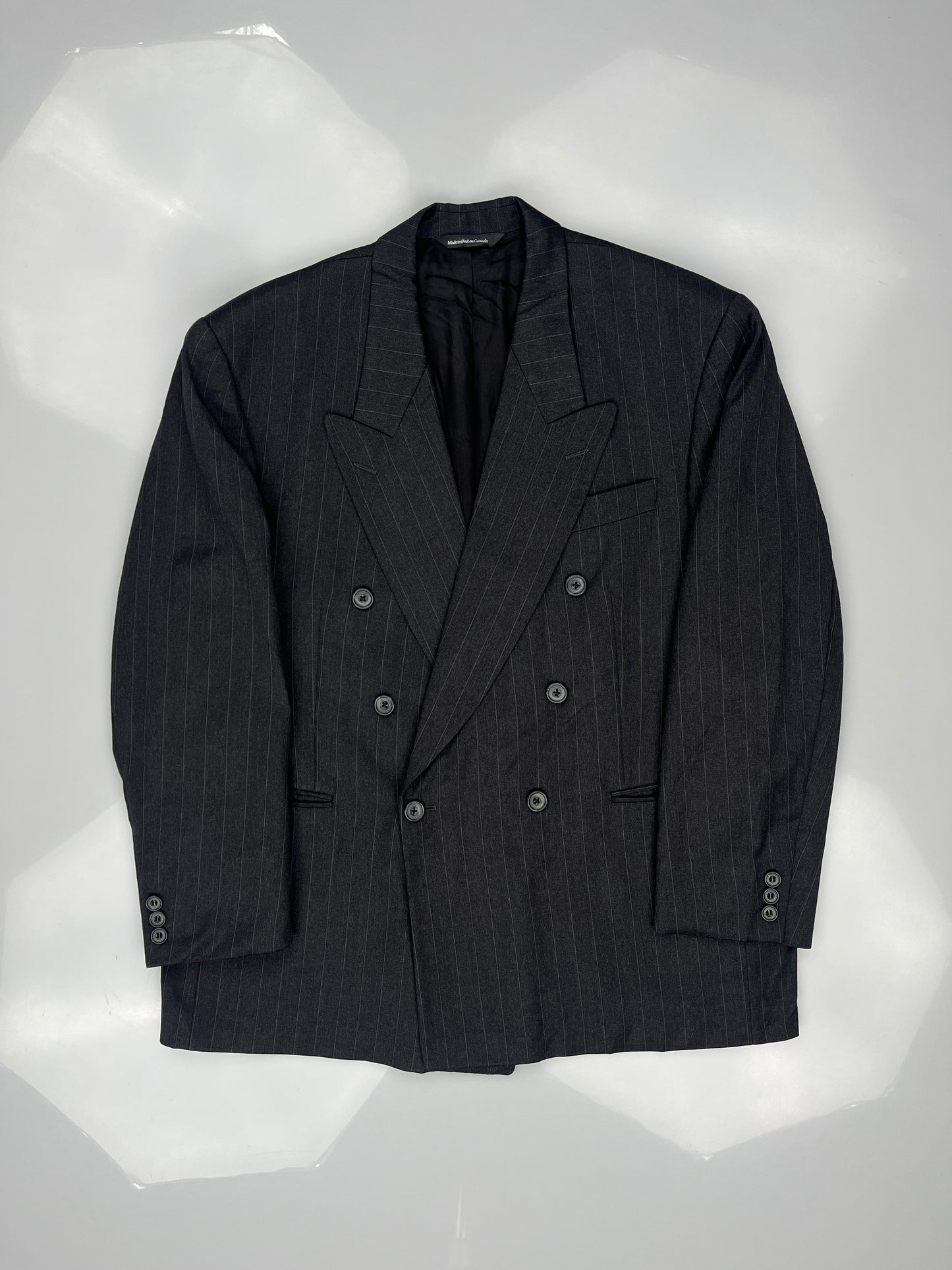 Burberry Striped Wool Double-Breasted Burberry Striped Wool Double-Breasted