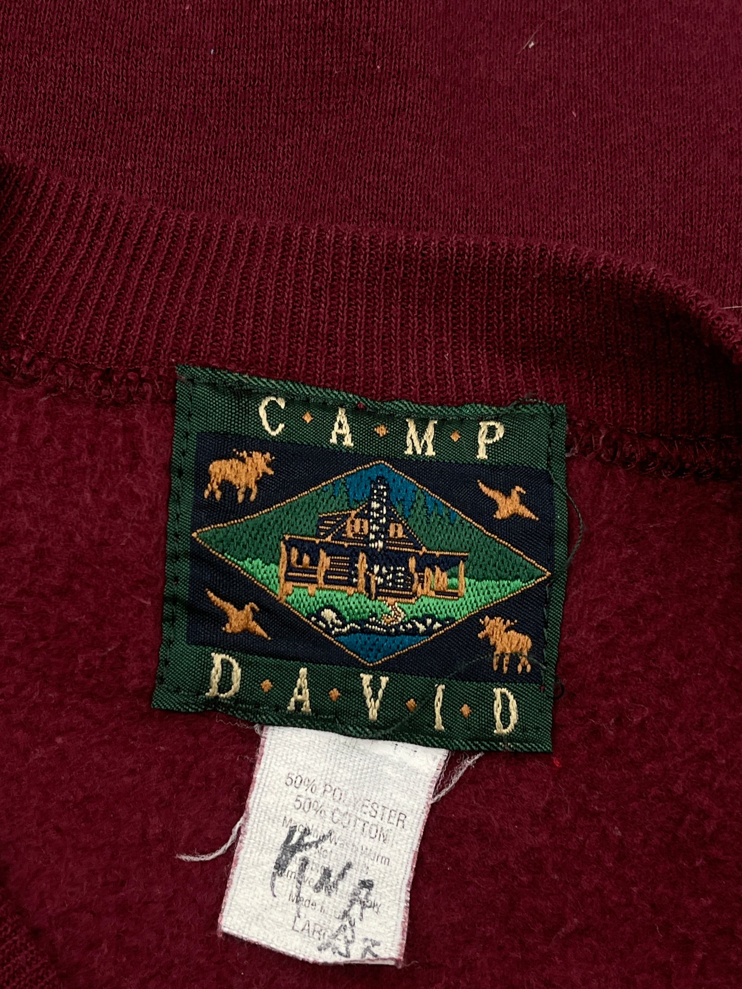 Camp David Wild Life Wolf Embroidered Sweatshirt Camp David Wild Life Wolf Embroidered Sweatshirt