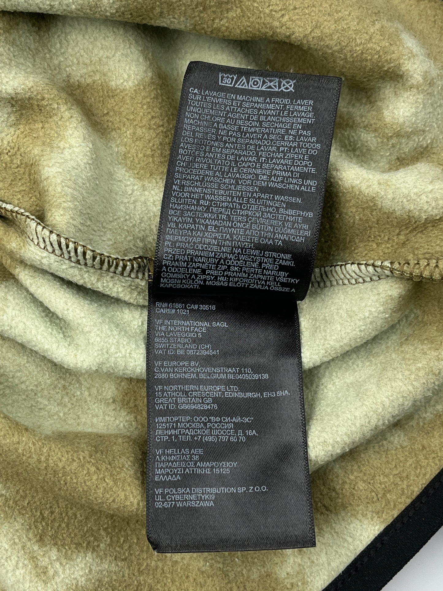 The North Face Men's Printed TKA Glacier Snap-Neck Jacket The North Face Men's Printed TKA Glacier Snap-Neck Jacket