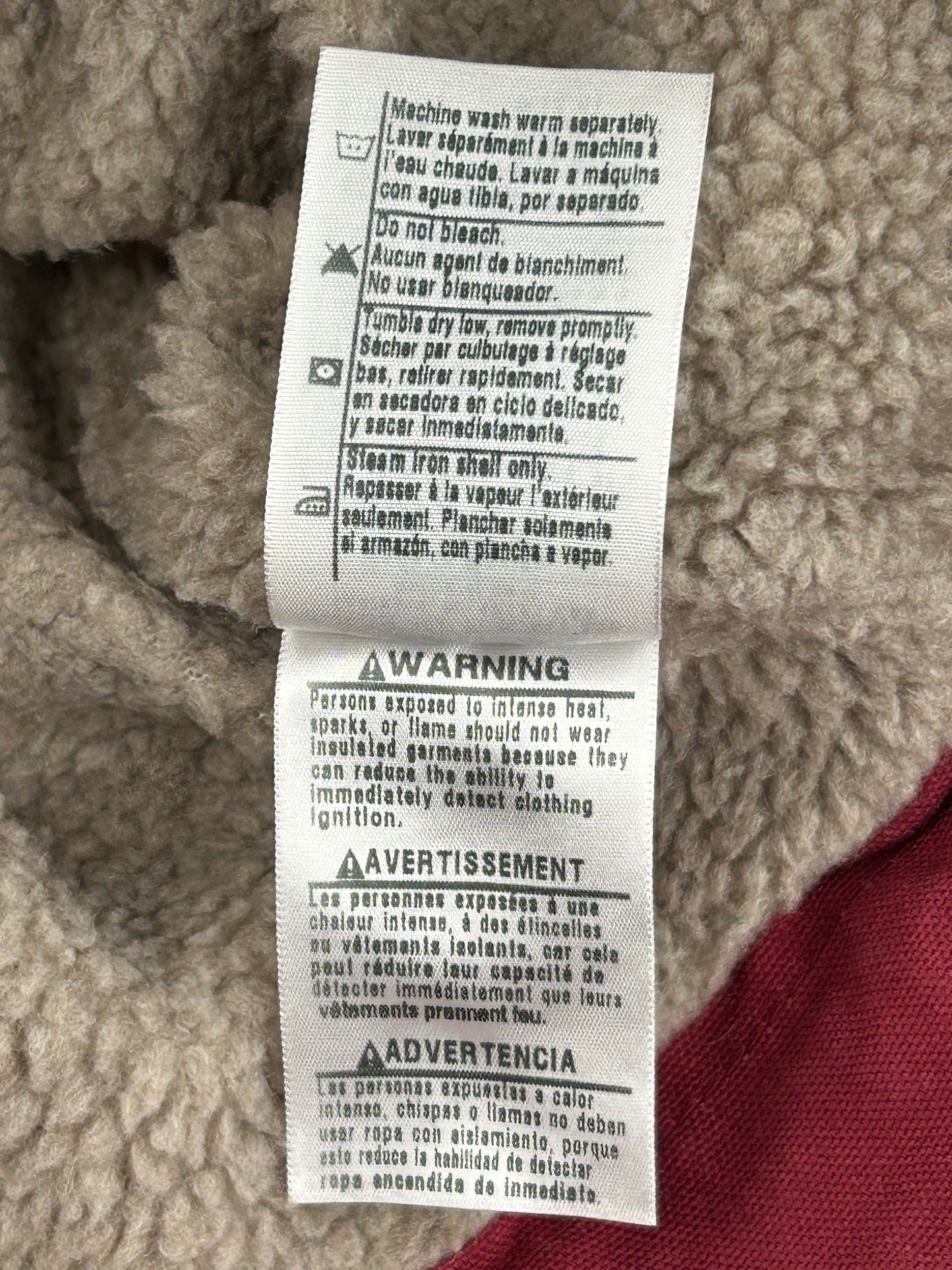 Carhartt Sherpa-lined Red Jacket Carhartt Sherpa-lined Red Jacket