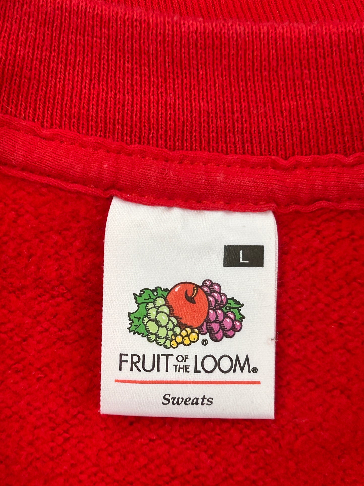 Fruit Of The Loom Red Sweatshirt Fruit Of The Loom Red Sweatshirt