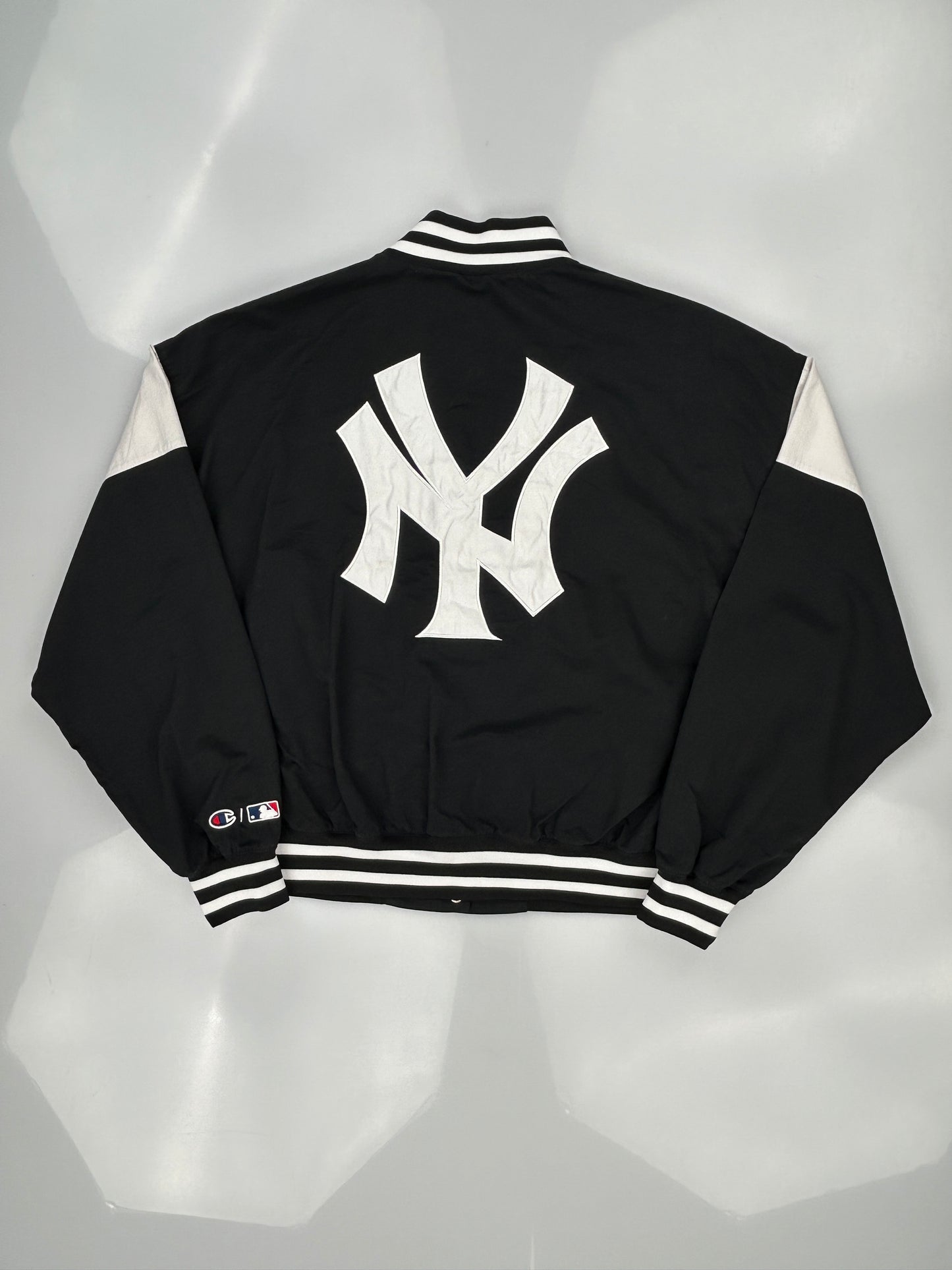 Champion Full Zip Top Yankees Black Bomber Jacket Champion Full Zip Top Yankees Black Bomber Jacket