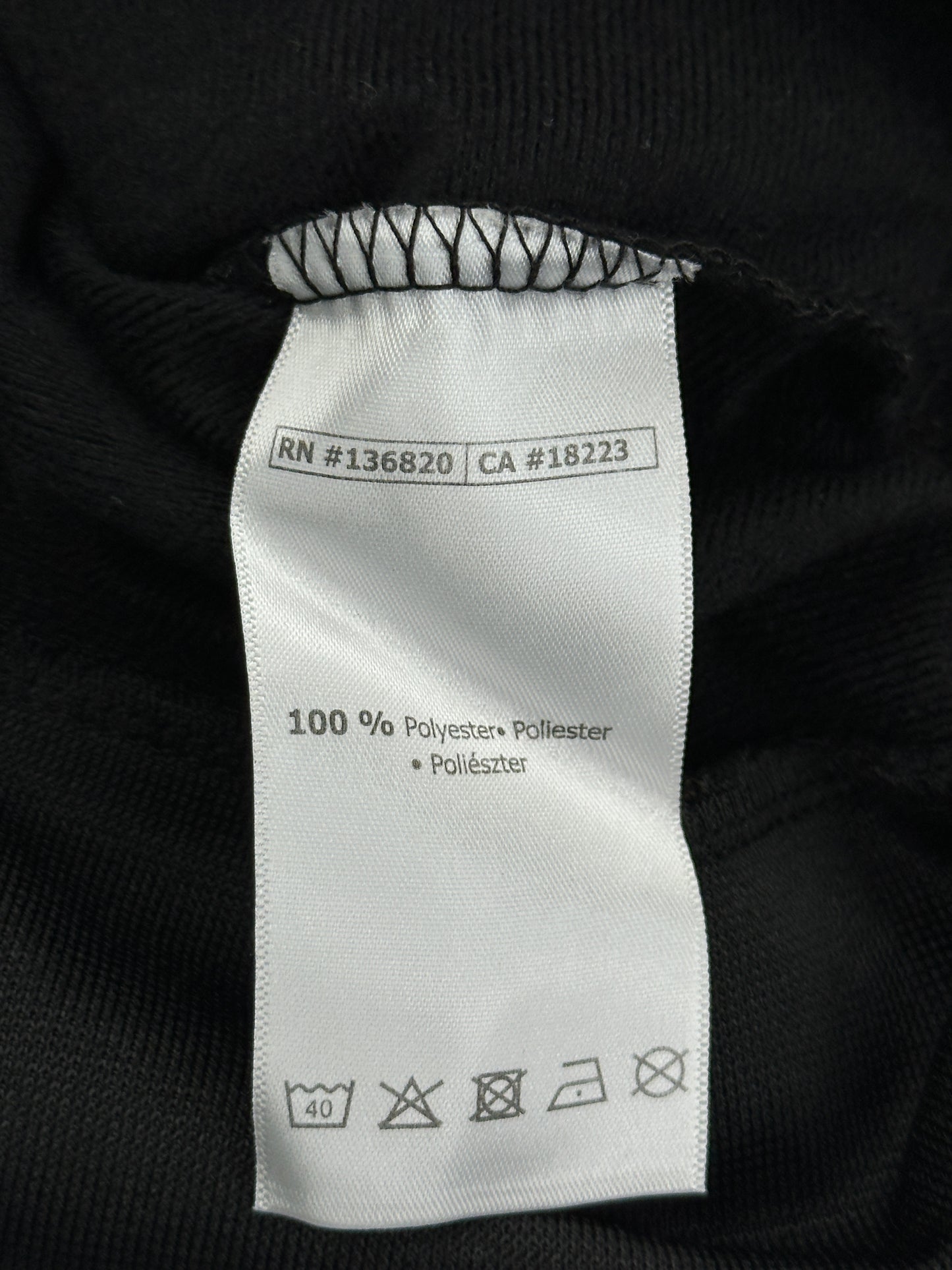 Kappa Zip-Through Black Track Jacket Kappa Zip-Through Black Track Jacket