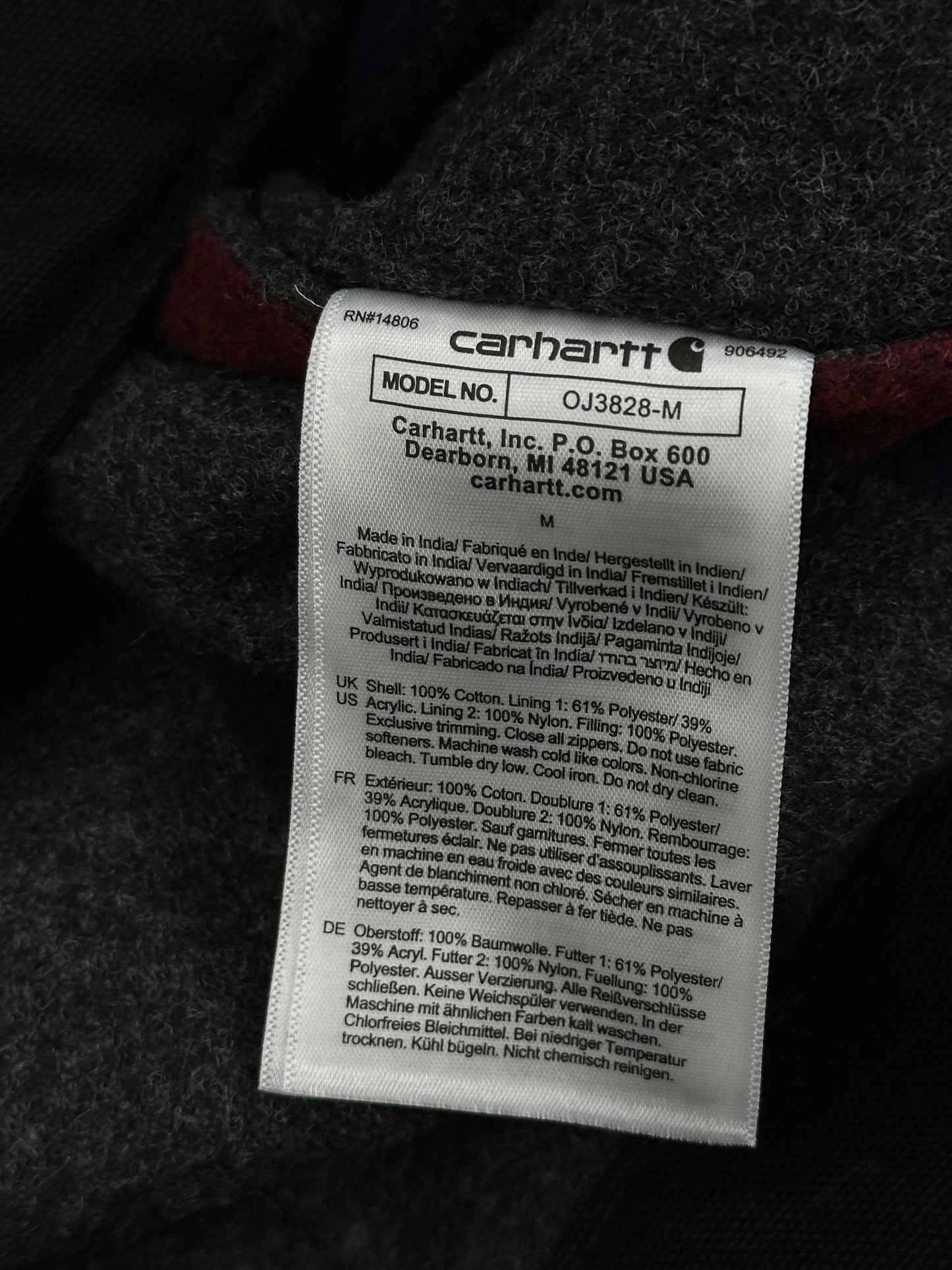 Carhartt Black Detroit Jacket Carhartt Black Detroit Jacket