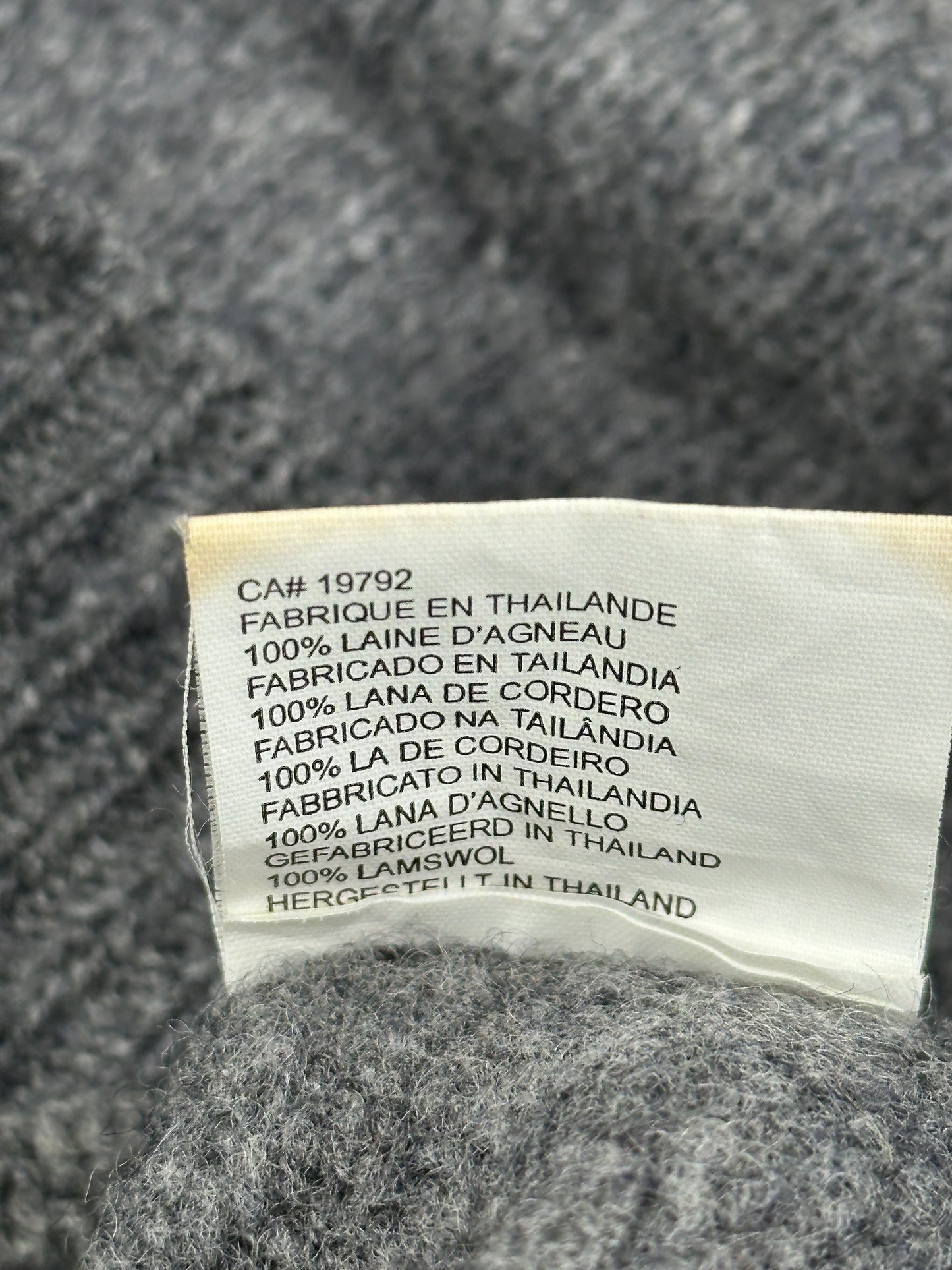 Timberland Lambswool Grey Jumper Timberland Lambswool Grey Jumper