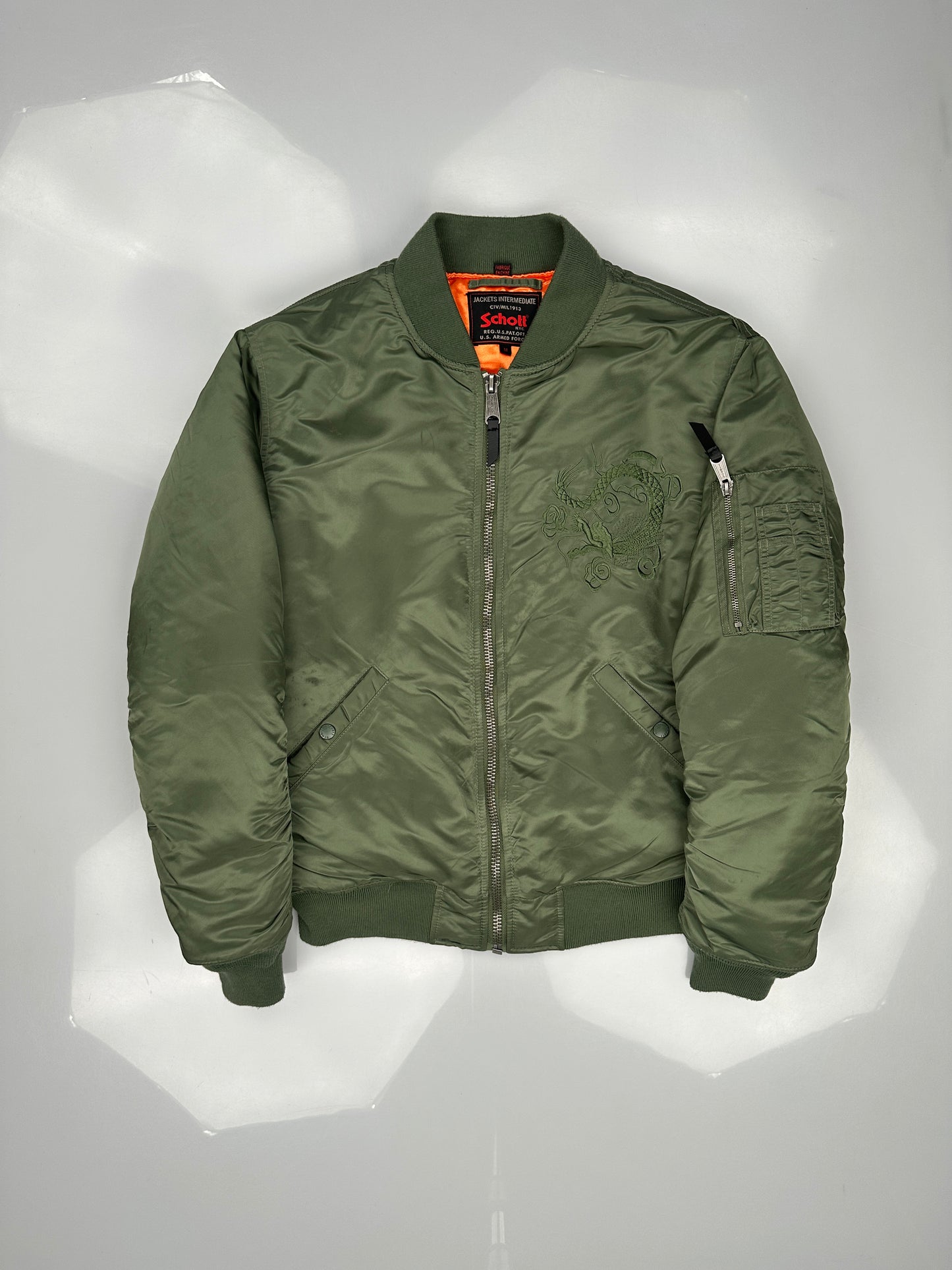 Schott NYC Water Resistant MA-1 Flight Jacket Schott NYC Water Resistant MA-1 Flight Jacket