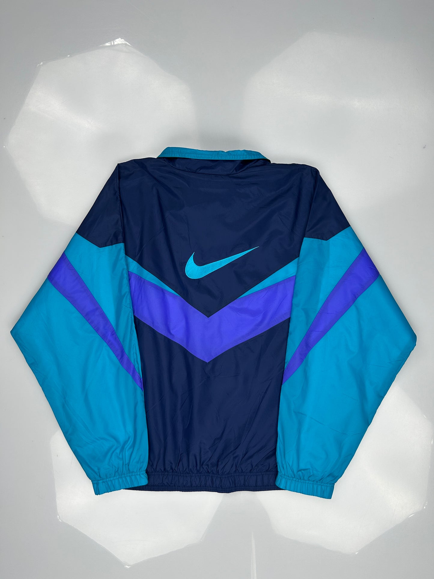 1990s Nike Colorblock Nylon Track Jacket 1990s Nike Colorblock Nylon Track Jacket