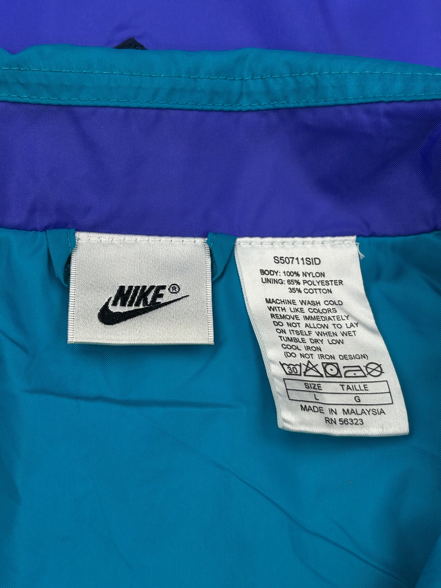 1990s Nike Colorblock Nylon Track Jacket 1990s Nike Colorblock Nylon Track Jacket
