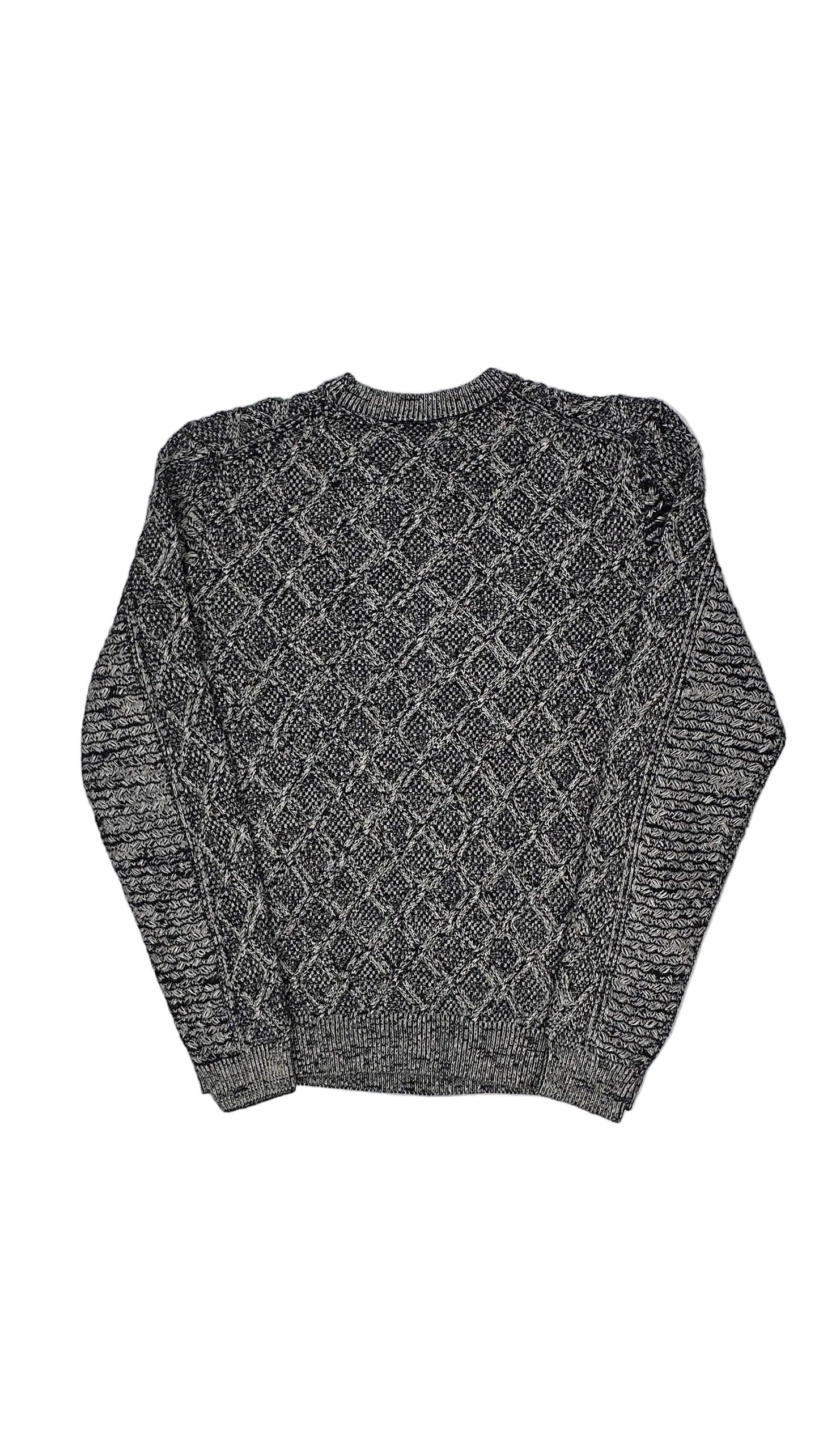 Gray patterned sweater on a white background Gray patterned sweater on a white background