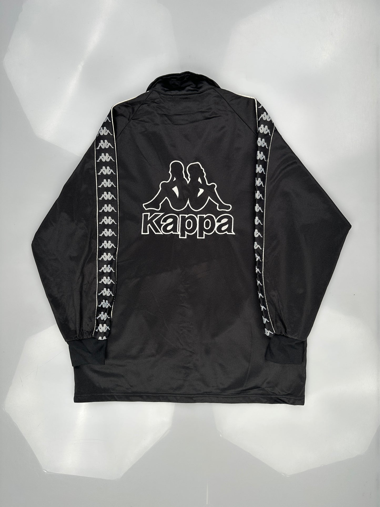 Kappa Black Windbreaker Jacket