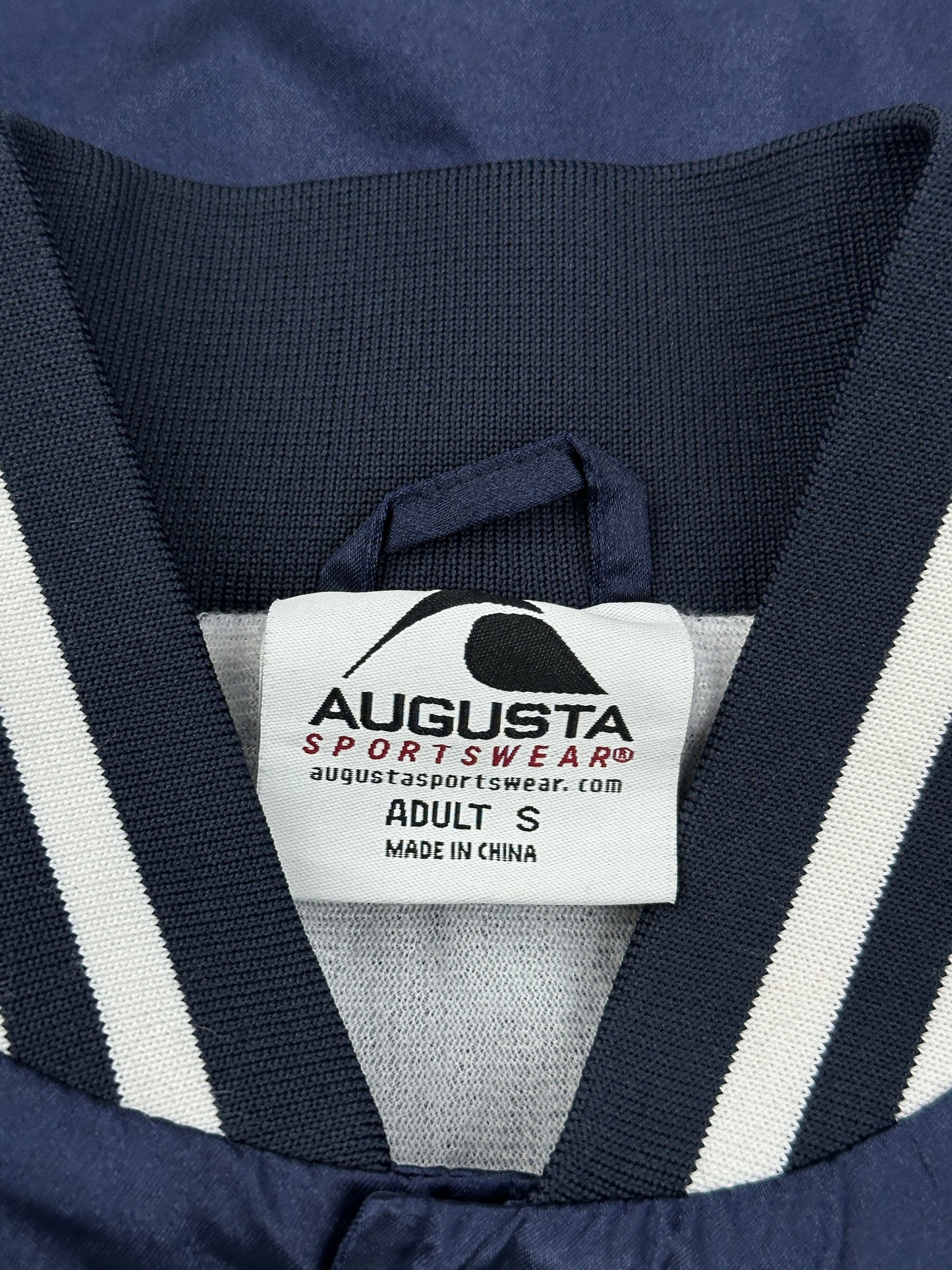 Navy Blue Satin Bomber Jacket