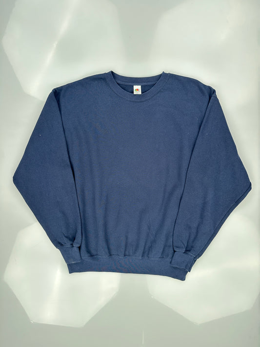 Navy Blue Fruit Of The Loom Sweatshirt