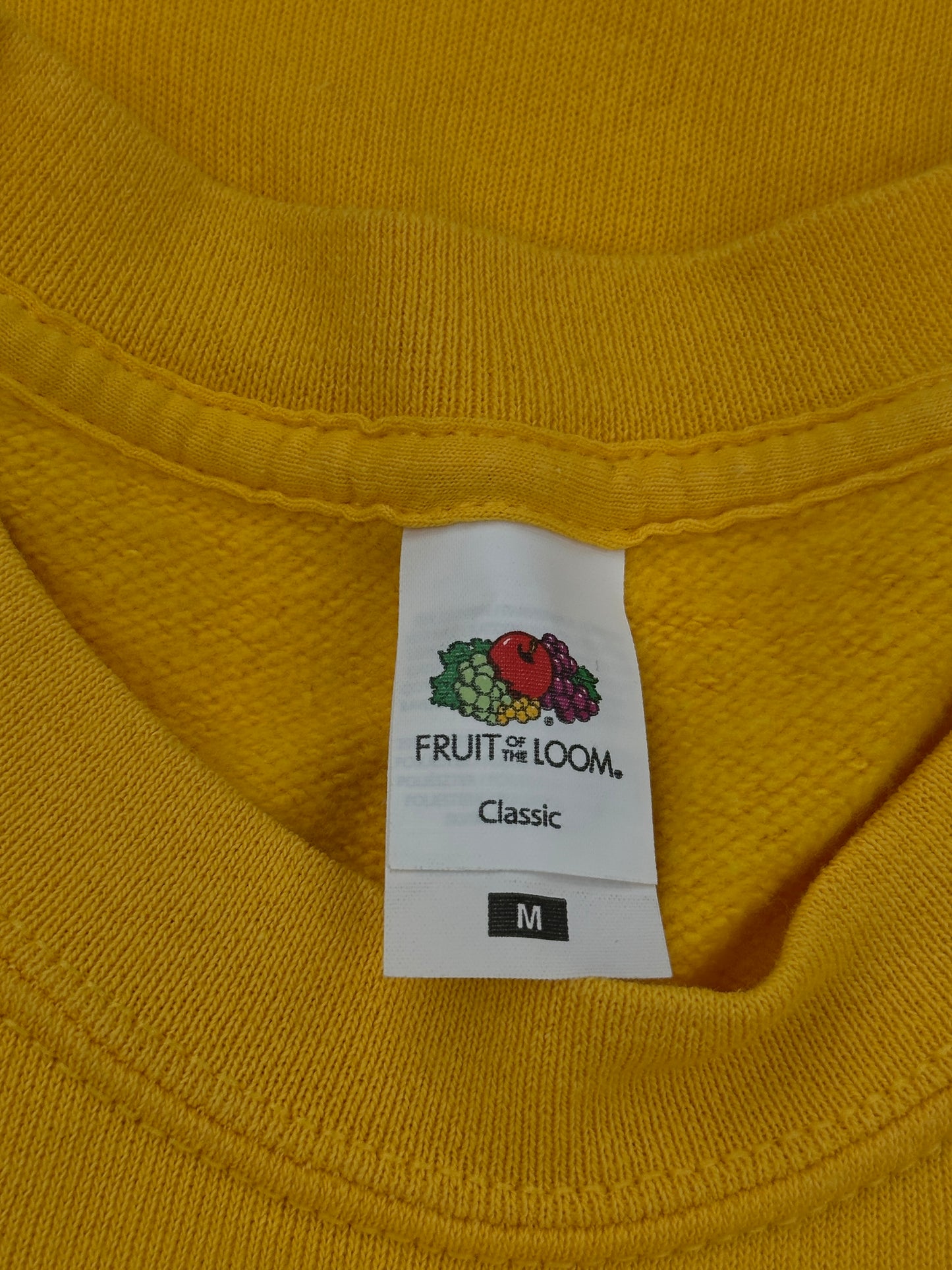 Fruit of the Loom Yellow Sweatshirt
