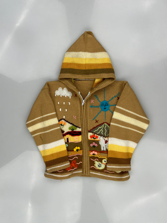 Peruvian Wool Cardigan Sweater