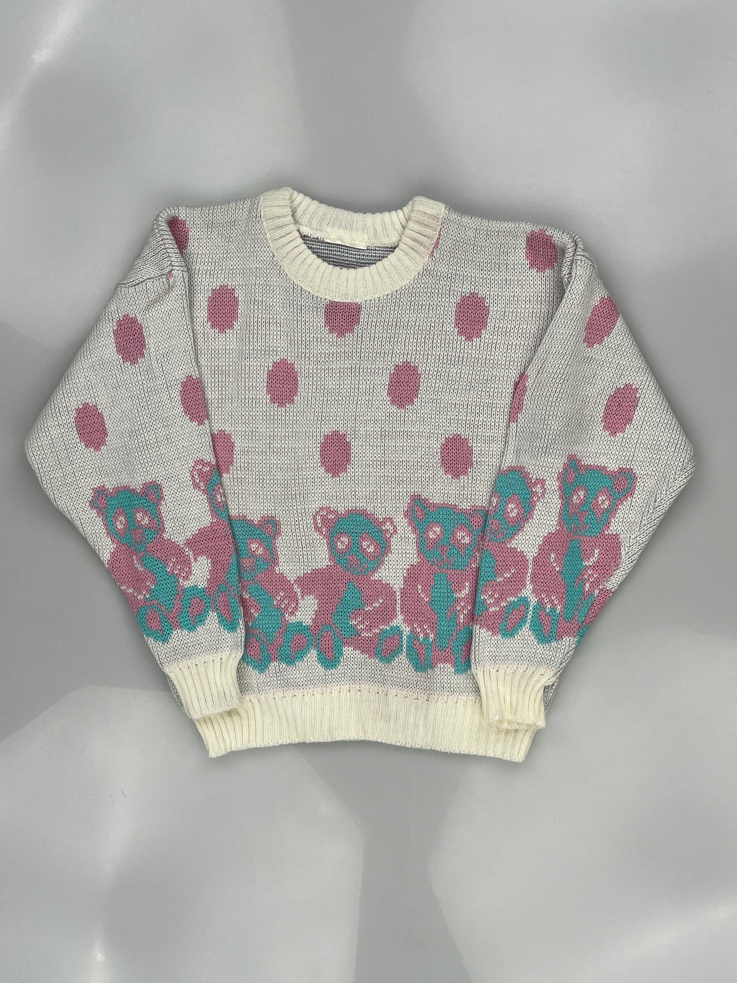 Vintage Adele Knitwear Teddy Bear Jumper