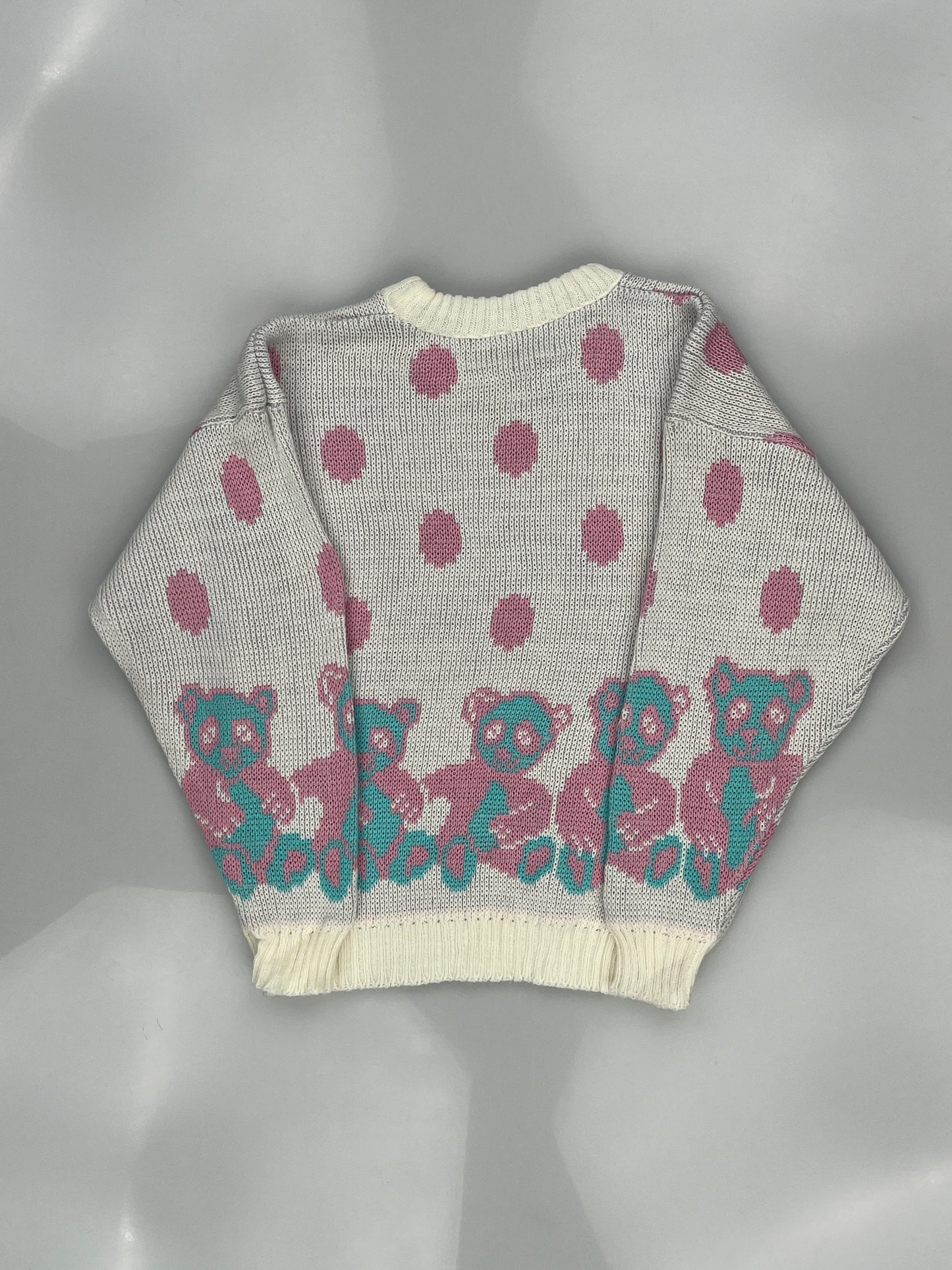 Vintage Adele Knitwear Teddy Bear Jumper