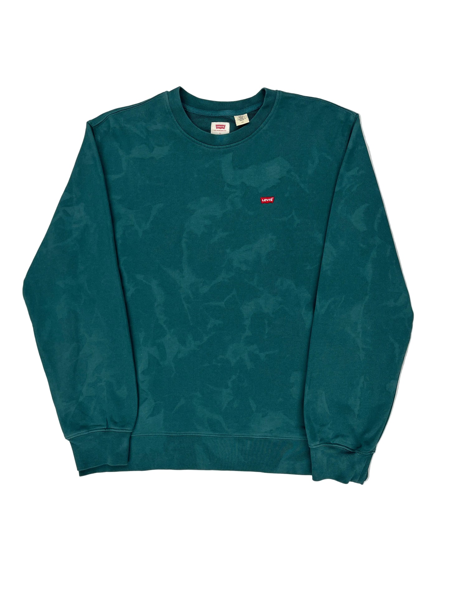 Green camouflage-patterned sleeveless shirt on a white background