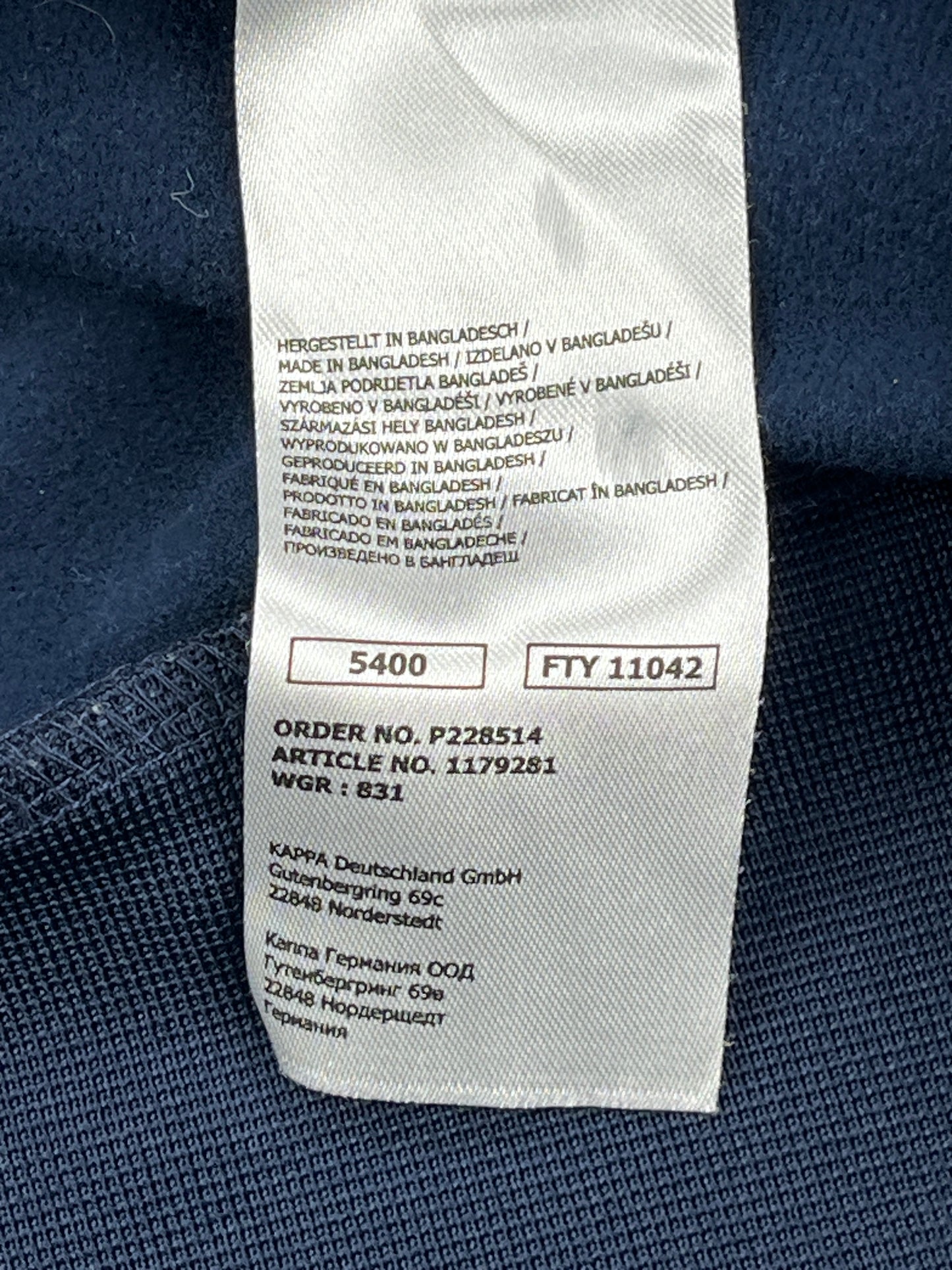 Kappa Navy Track Jacket