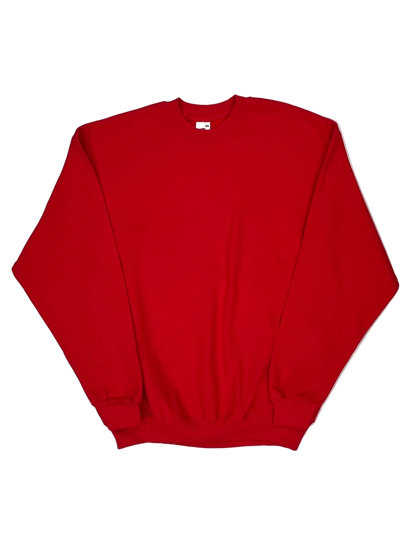 Red shirt on a white mannequin with a gray background