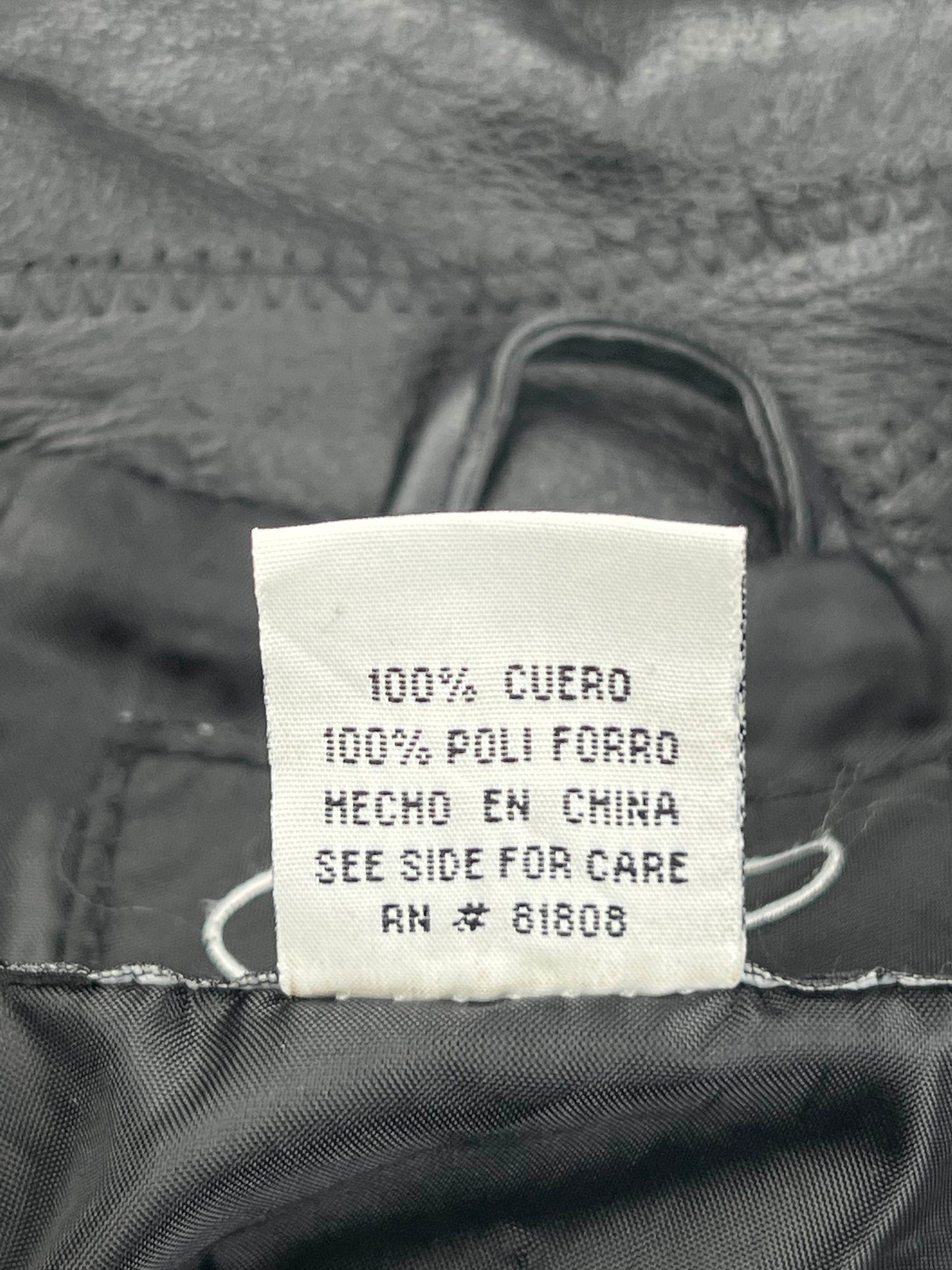 Leworld Black Leather Jacket