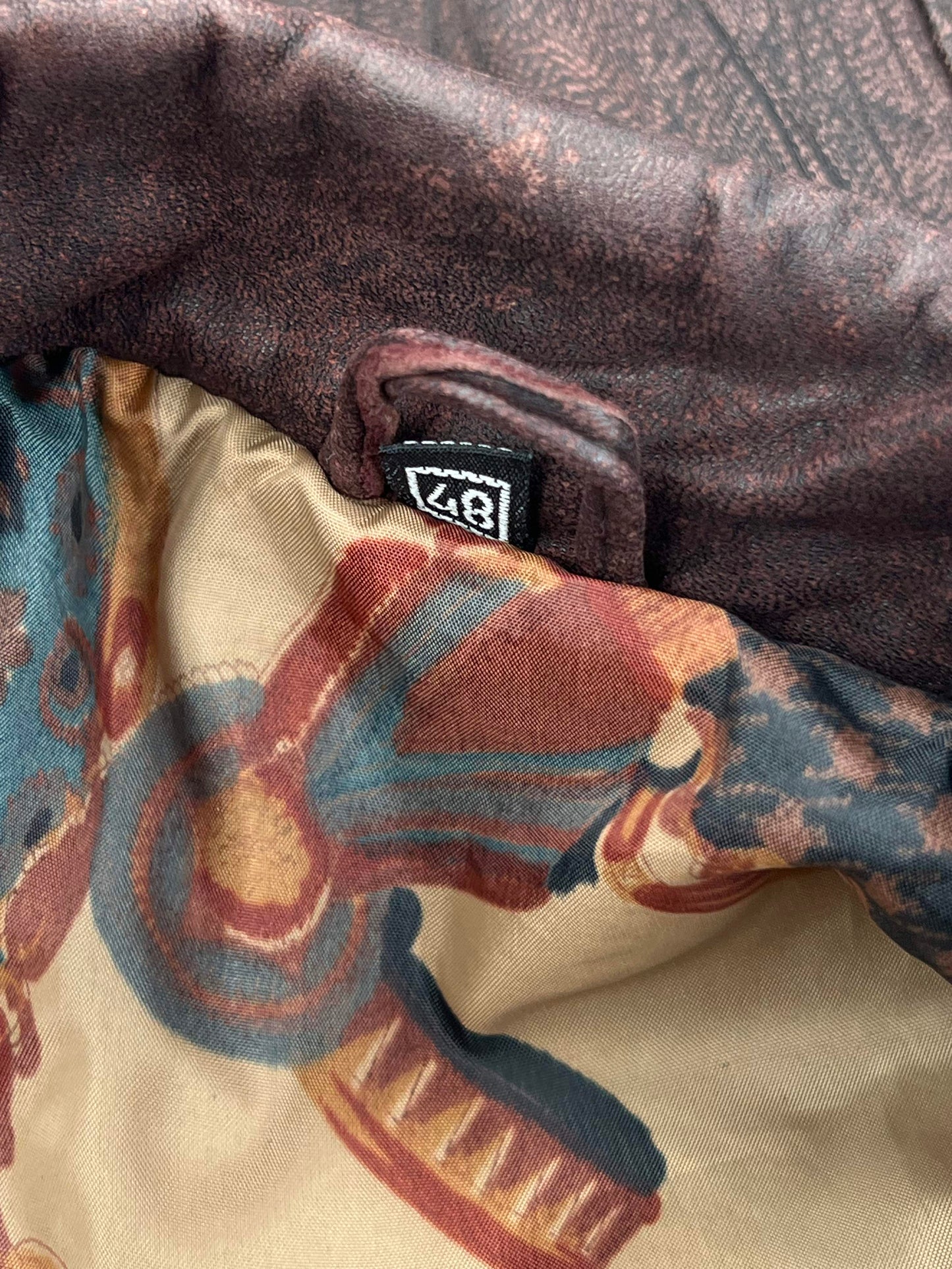 Structure Leather Bomber Jacket