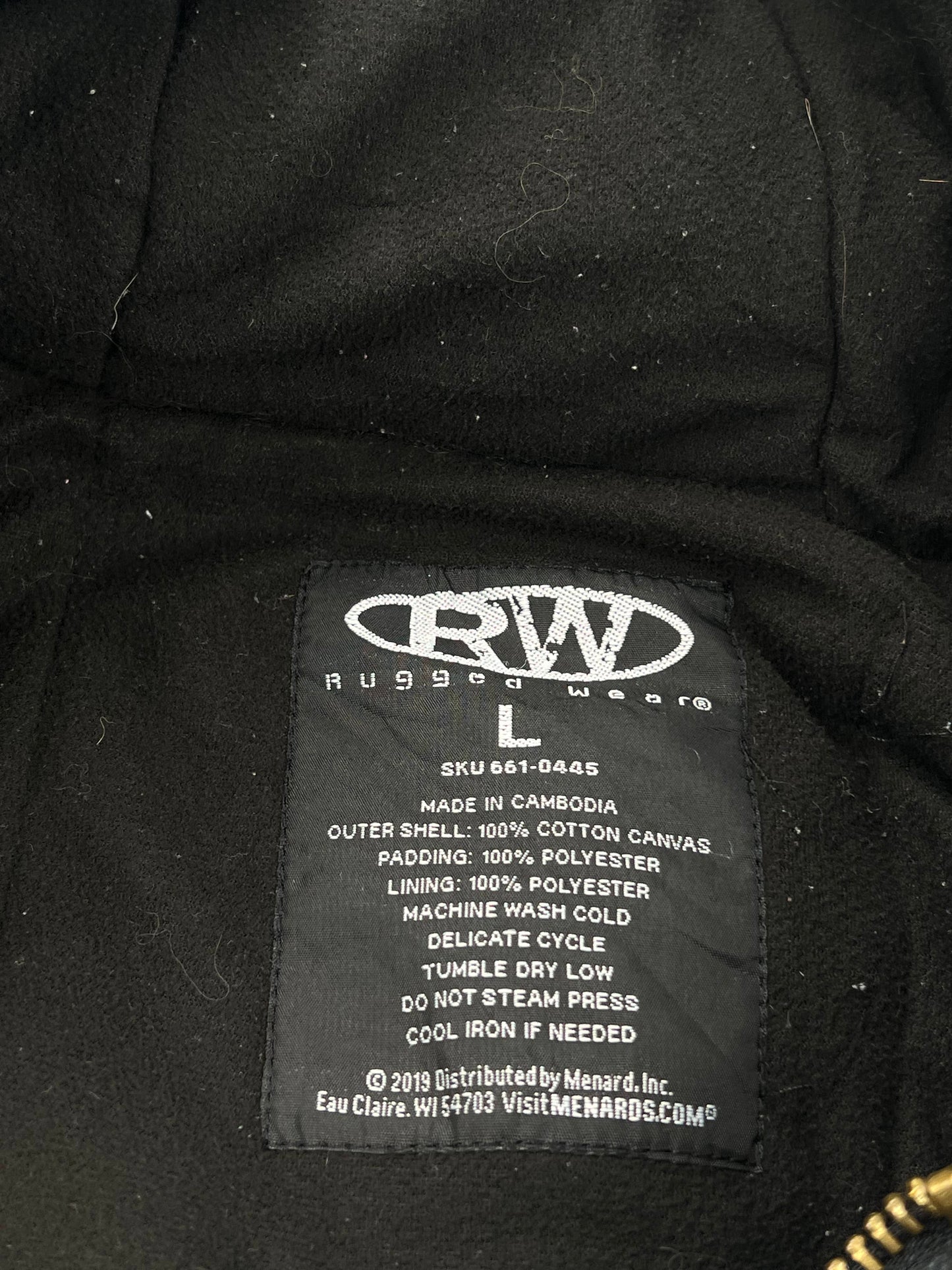 RW Rugged Wear Heavy-Duty Duck Jacket