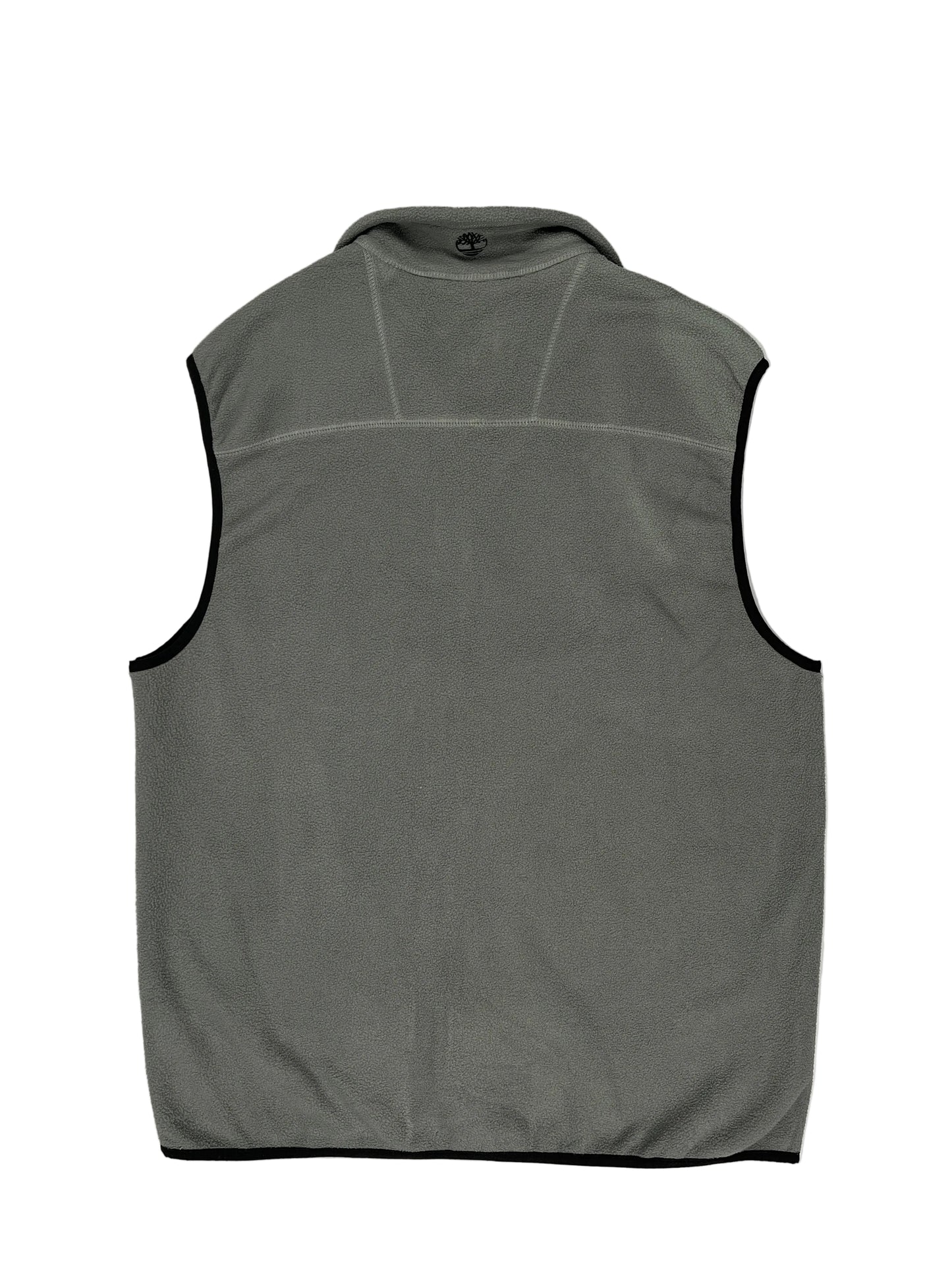 Gray sleeveless top on a mannequin with a white background