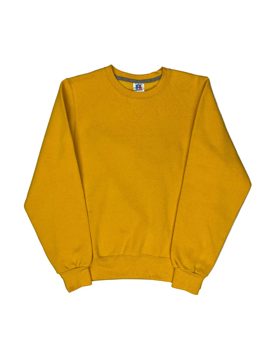 Yellow sweatshirt on a gray background