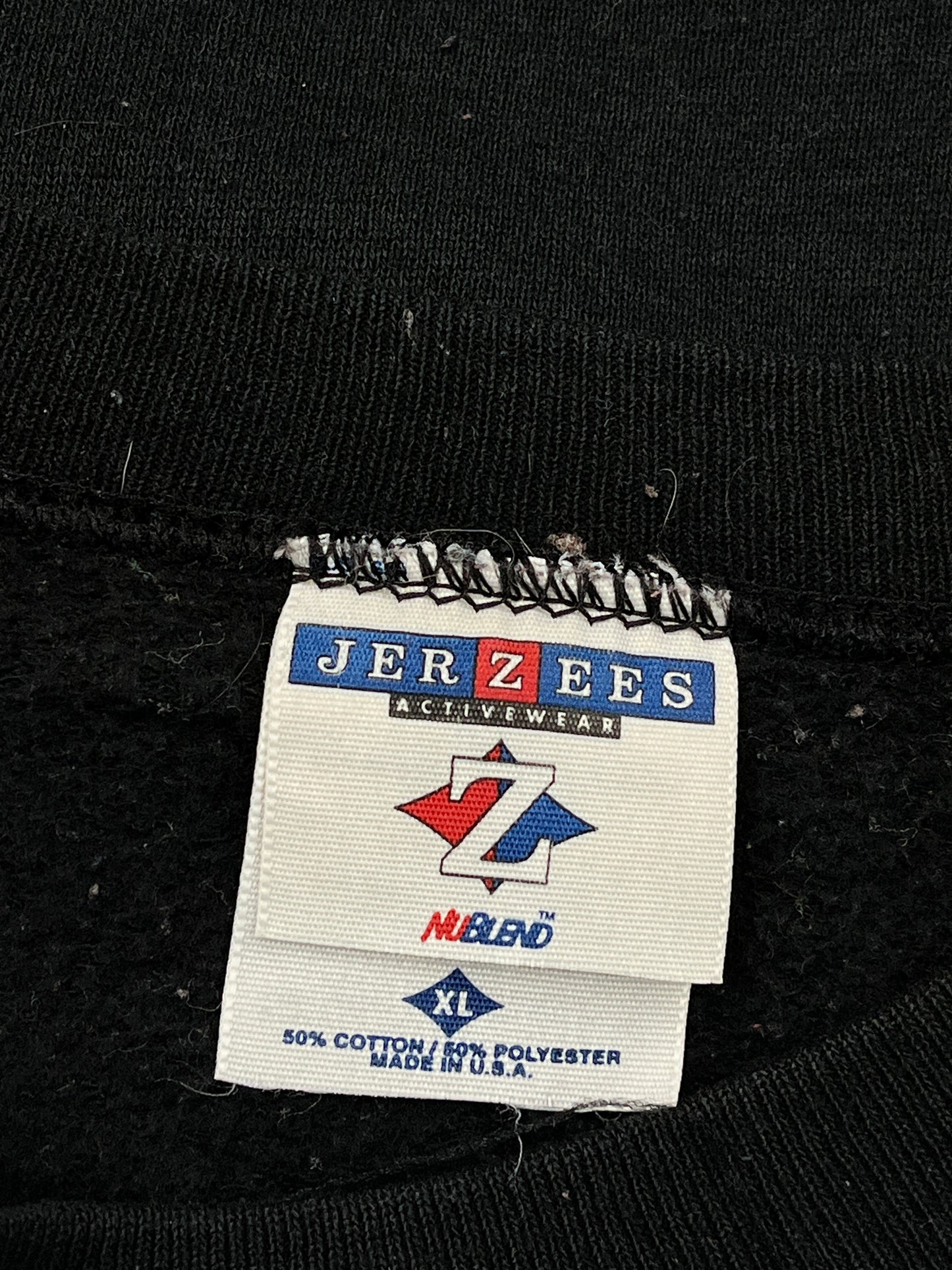 Black Jerzees Eagle River Graphic Print Sweatshirt