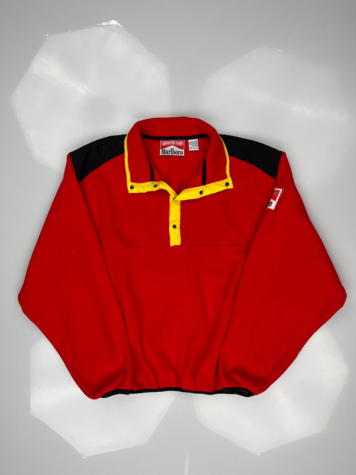 90s Marlboro Adventure Team Red Fleece Pullover Jacket