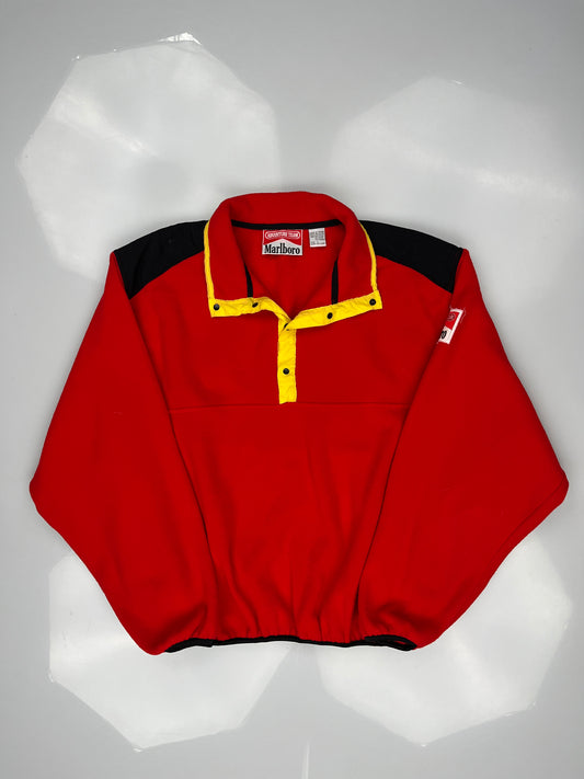 90s Marlboro Adventure Team Red Fleece Pullover Jacket