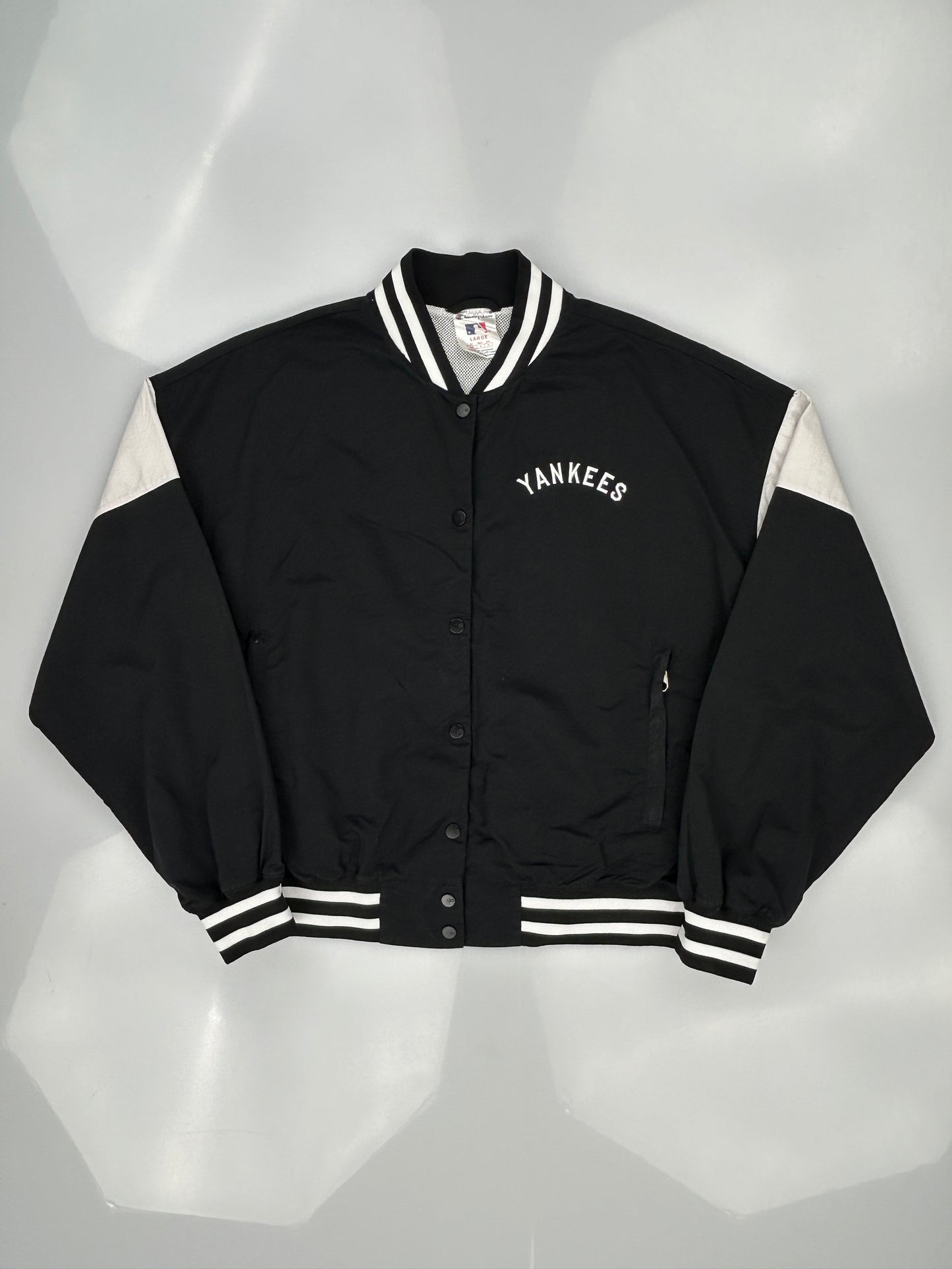 Champion Full Zip Top Yankees Black Bomber Jacket
