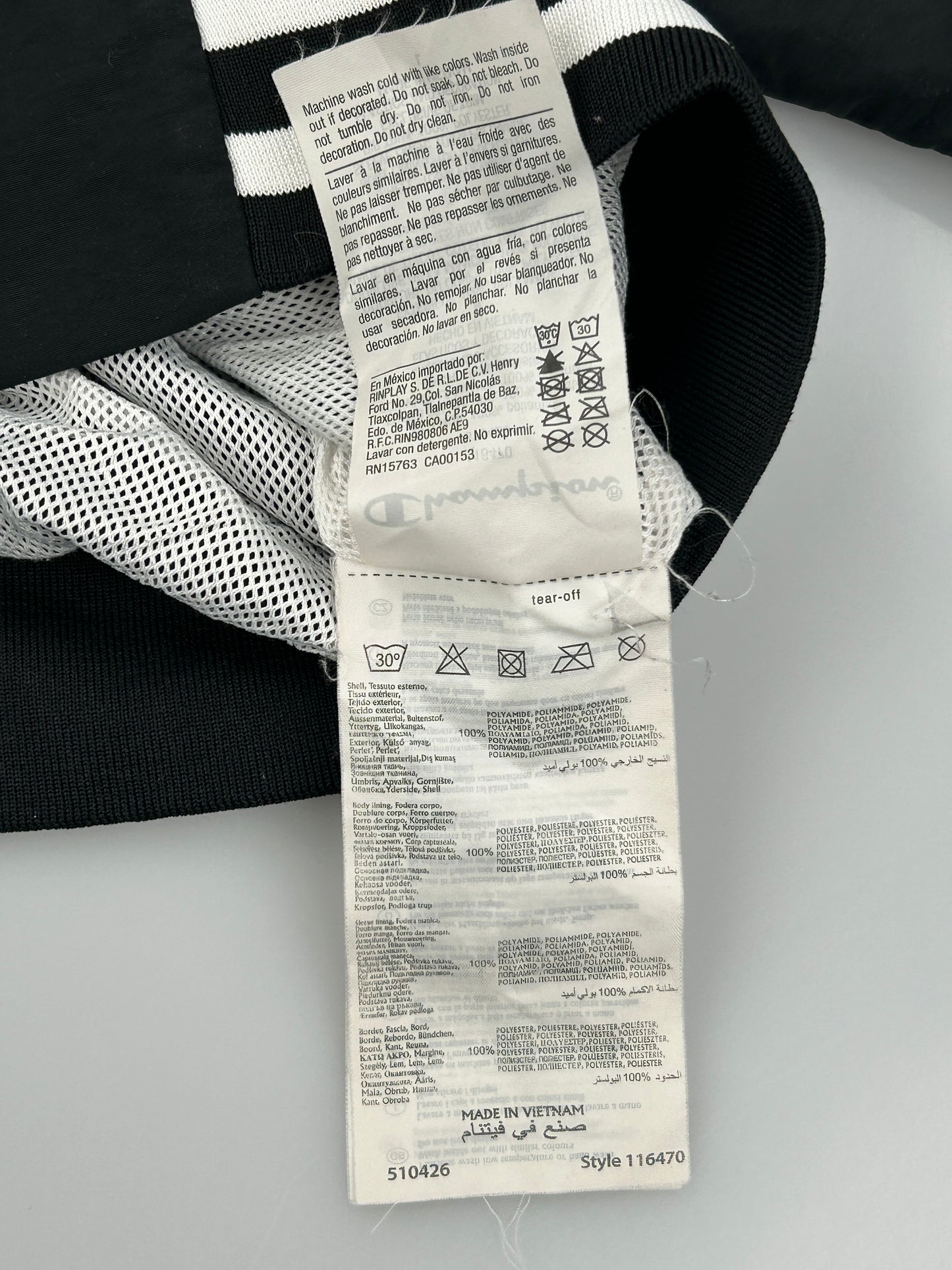 Champion Full Zip Top Yankees Black Bomber Jacket