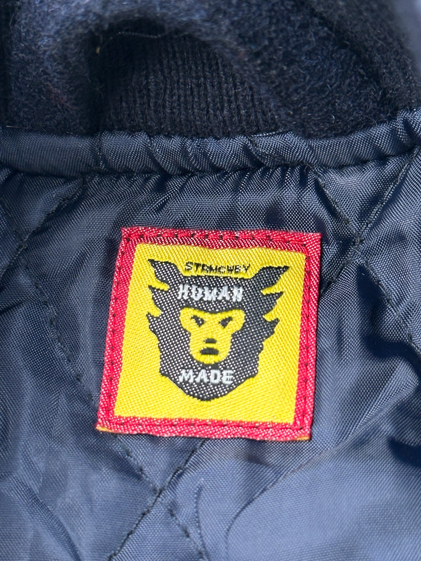 Human Made Navy Blue Varsity Jacket