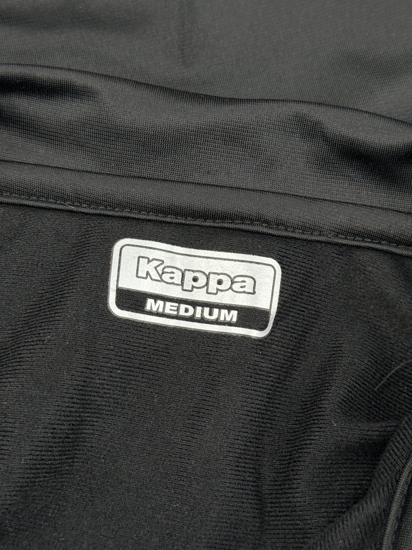 Kappa Zip-Through Black Track Jacket