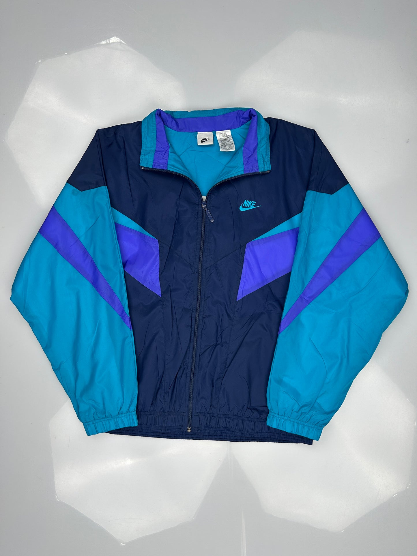 1990s Nike Colorblock Nylon Track Jacket