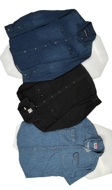 Baranded Denim Shirt (20pcs)